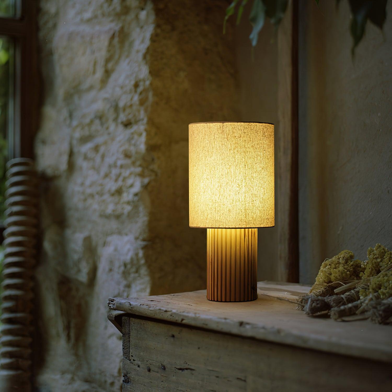 Grove Vintage Fabric Table Lamp - Letslighting