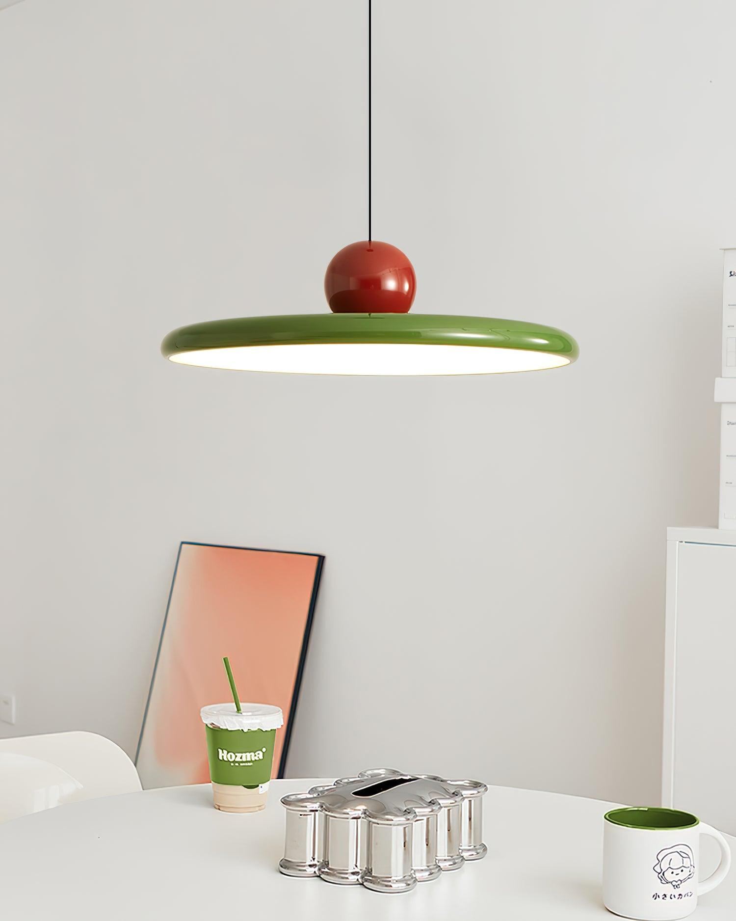 Lustra Pendant Lamp Swag Green and Red - Letslighting