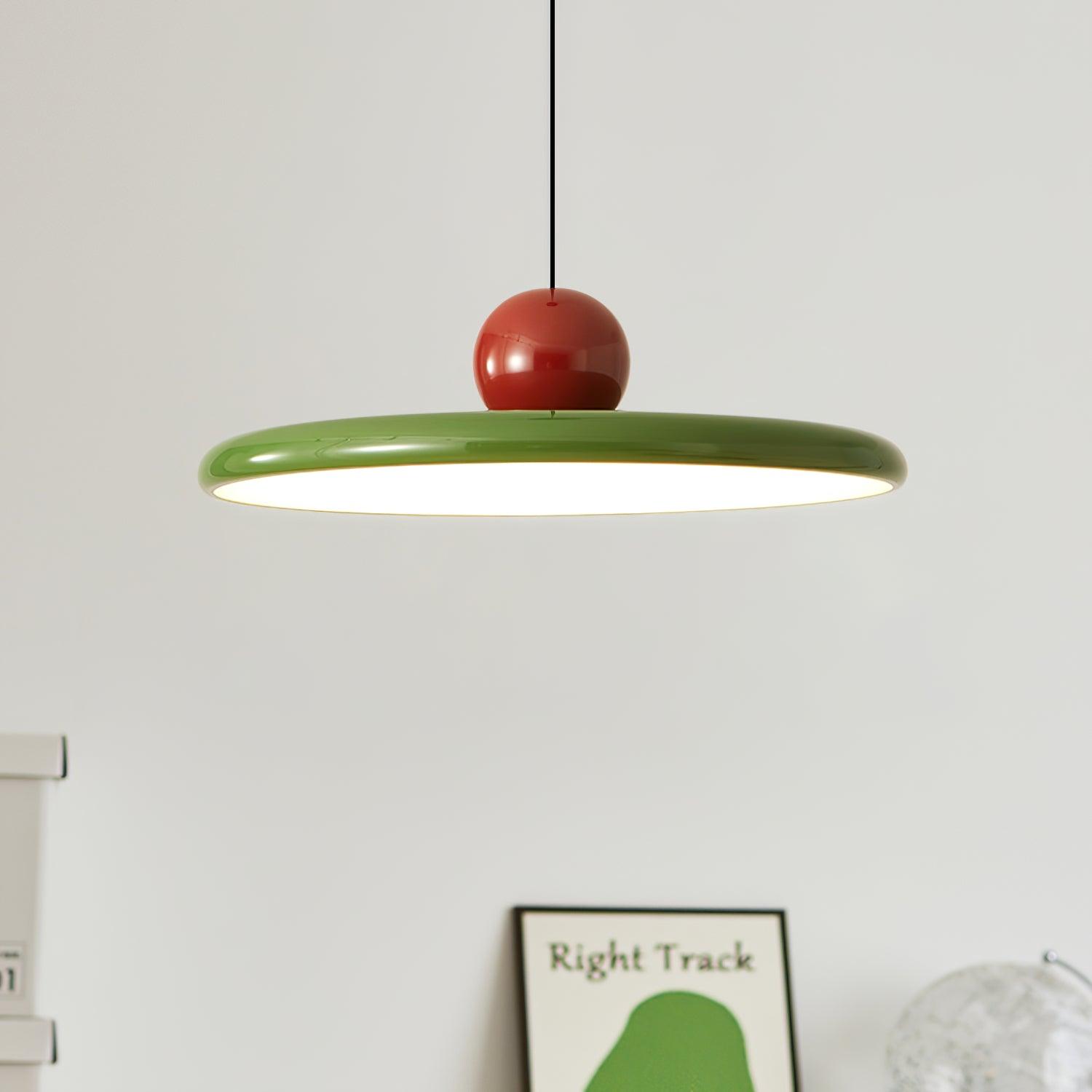 Lustra Pendant Lamp Swag Green and Red - Letslighting