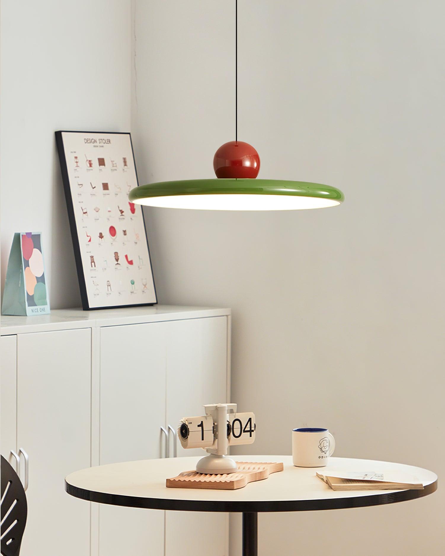 Lustra Pendant Lamp Swag Green and Red - Letslighting