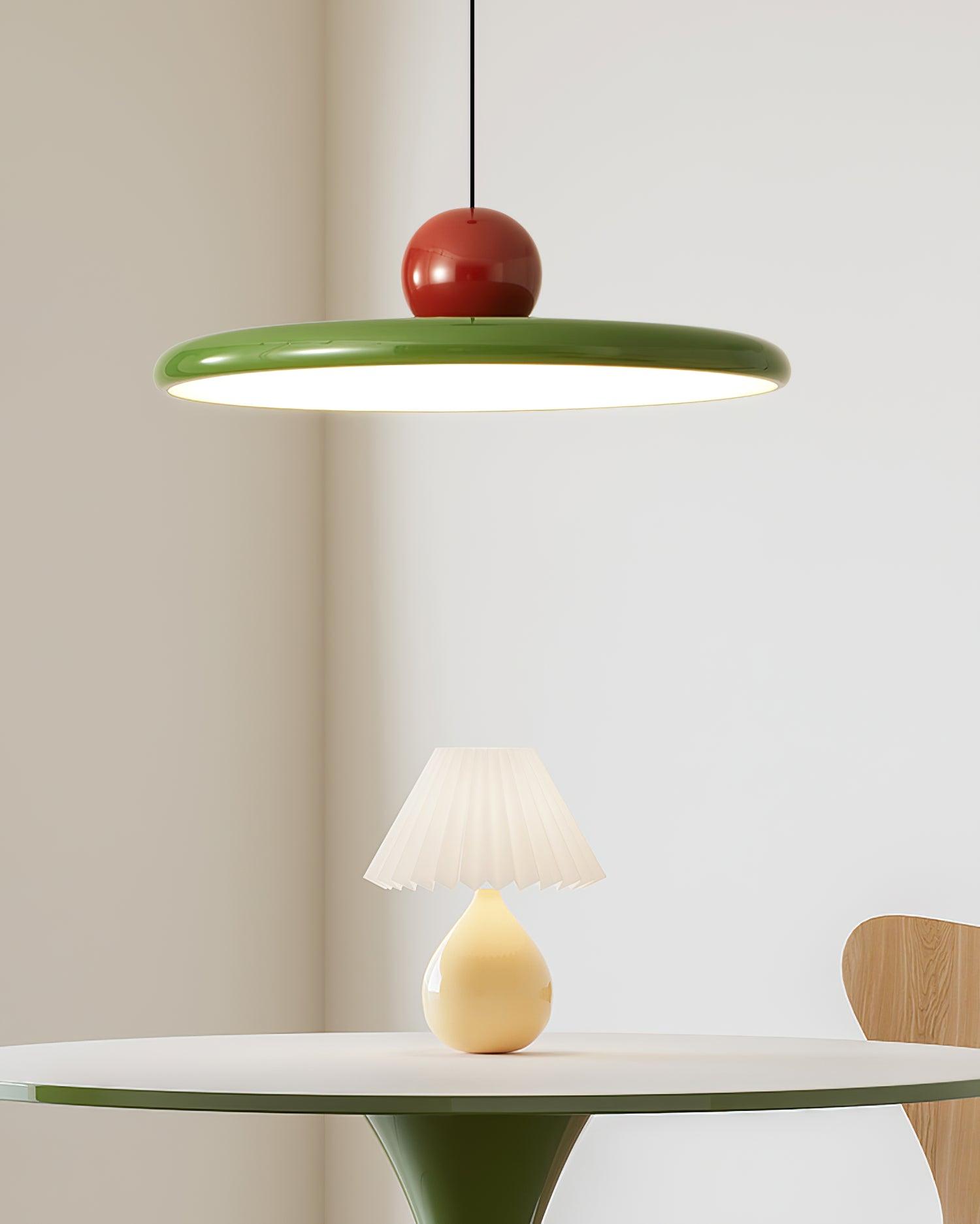 Lustra Pendant Lamp Swag Green and Red - Letslighting