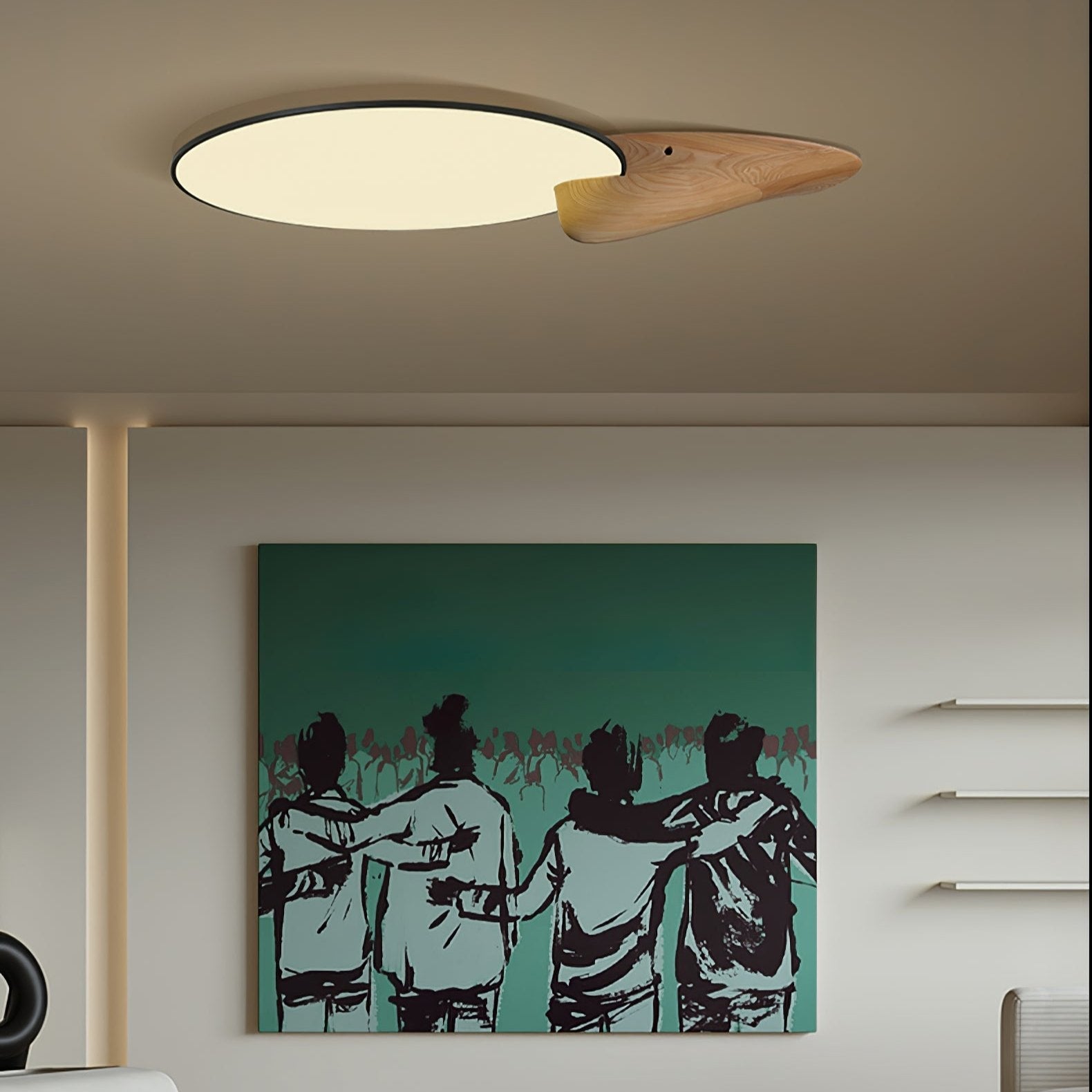 Zovenel Premium Elegance Peak Wood Ceiling Lamp - Letslighting