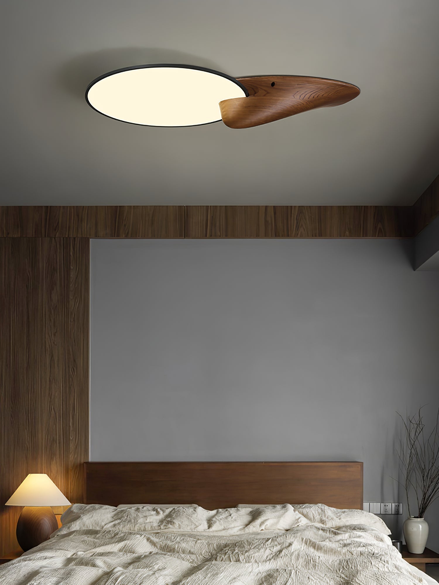 Zovenel Premium Elegance Peak Wood Ceiling Lamp - Letslighting