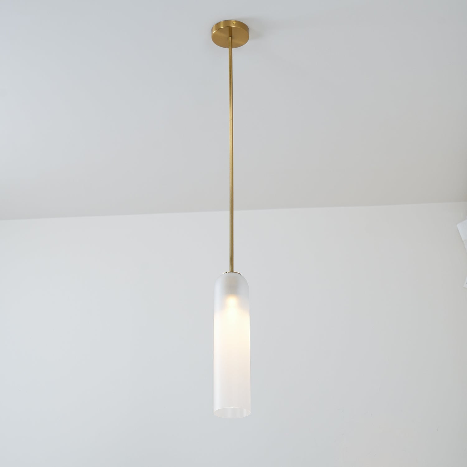 Valentina Long Tube Glass Pendant Light