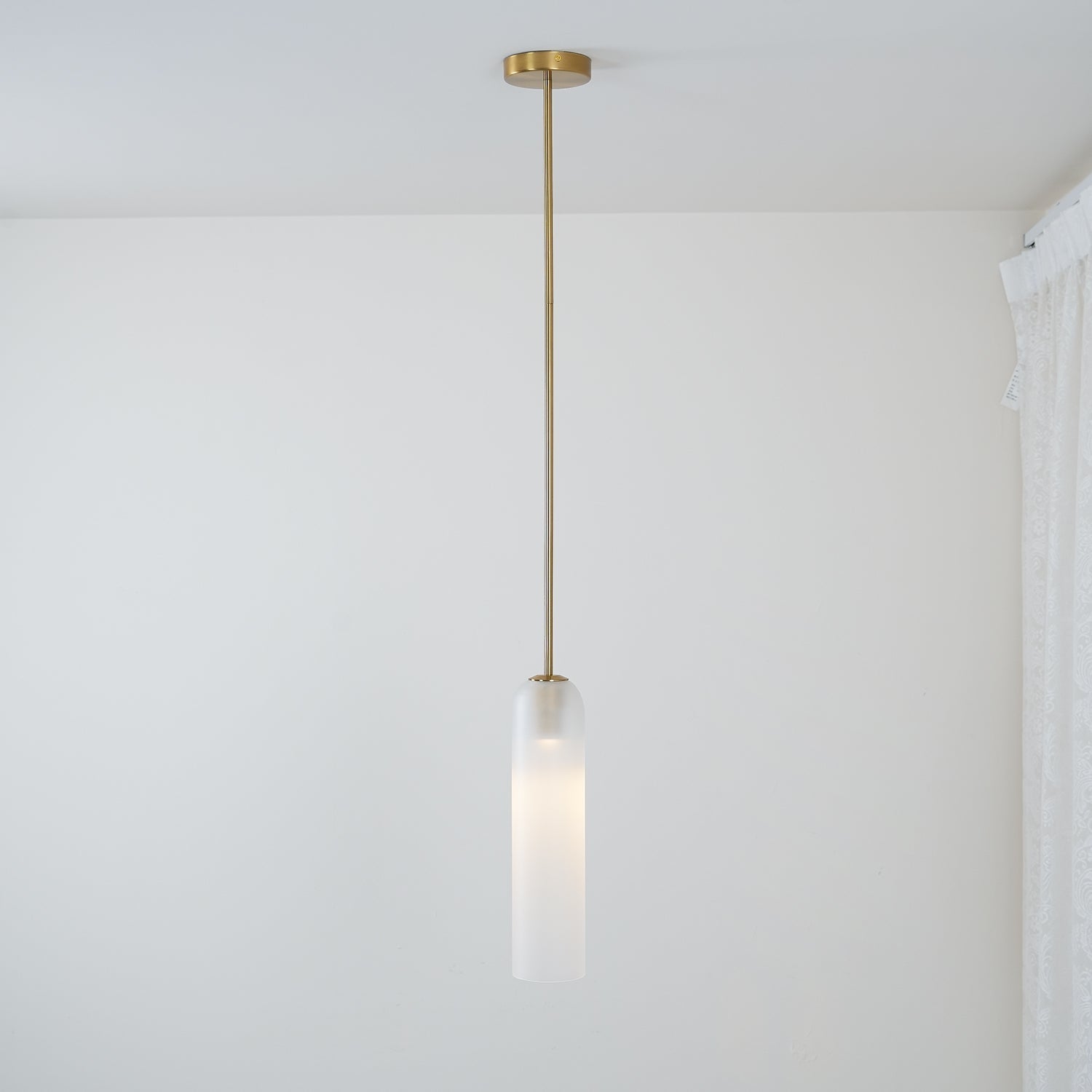 Valentina Long Tube Glass Pendant Light