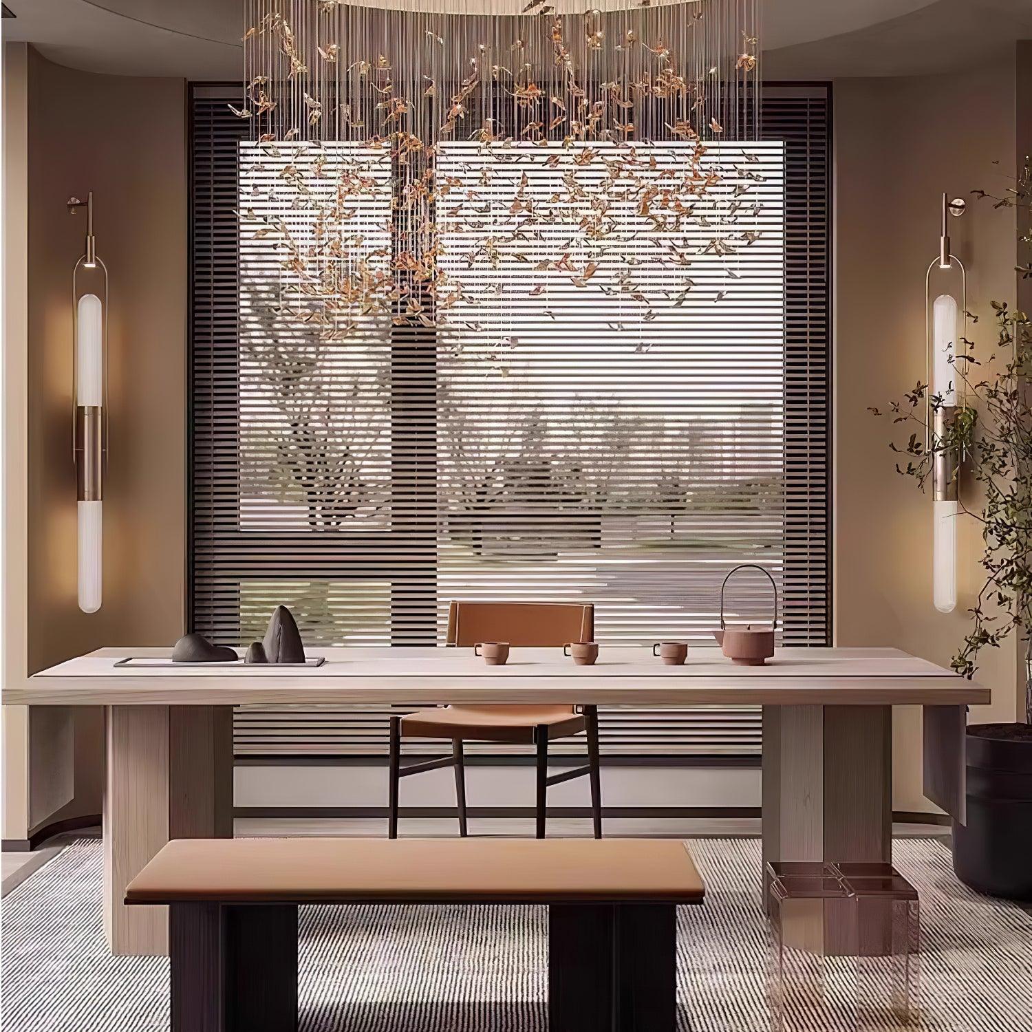Olraeos Nordic Art Long Arc Glass Wall Lamp - Letslighting