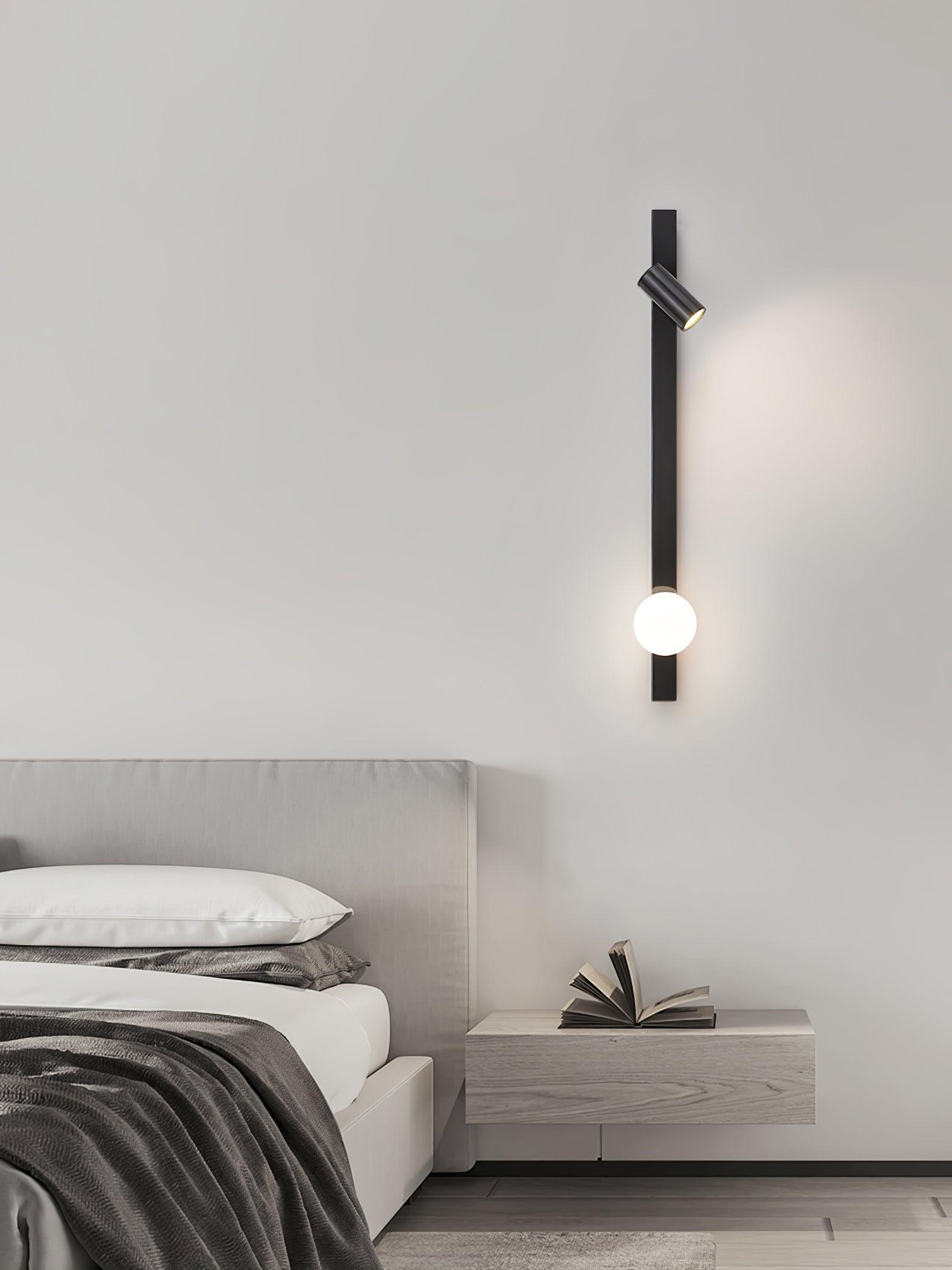Elarise Brass Glass Minimalist Wall Light - Letslighting