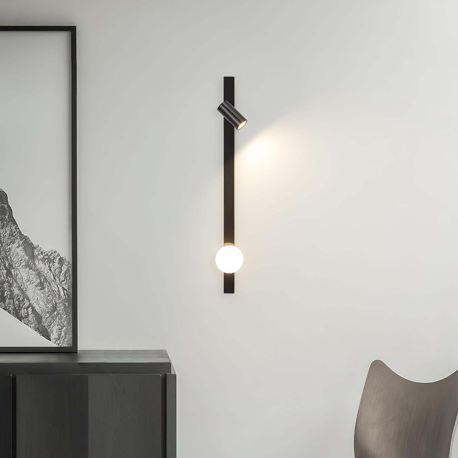 Elarise Brass Glass Minimalist Wall Light - Letslighting