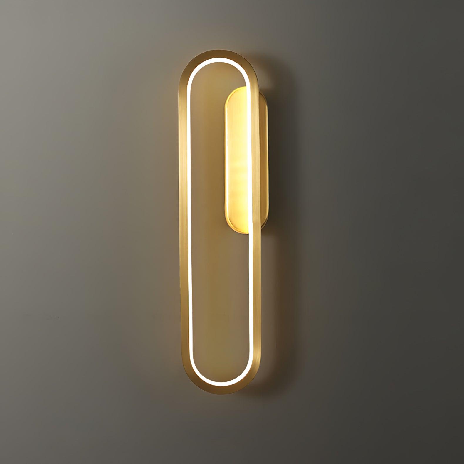 Mirage Classic Long Ova Brass Wall Lamp - Letslighting