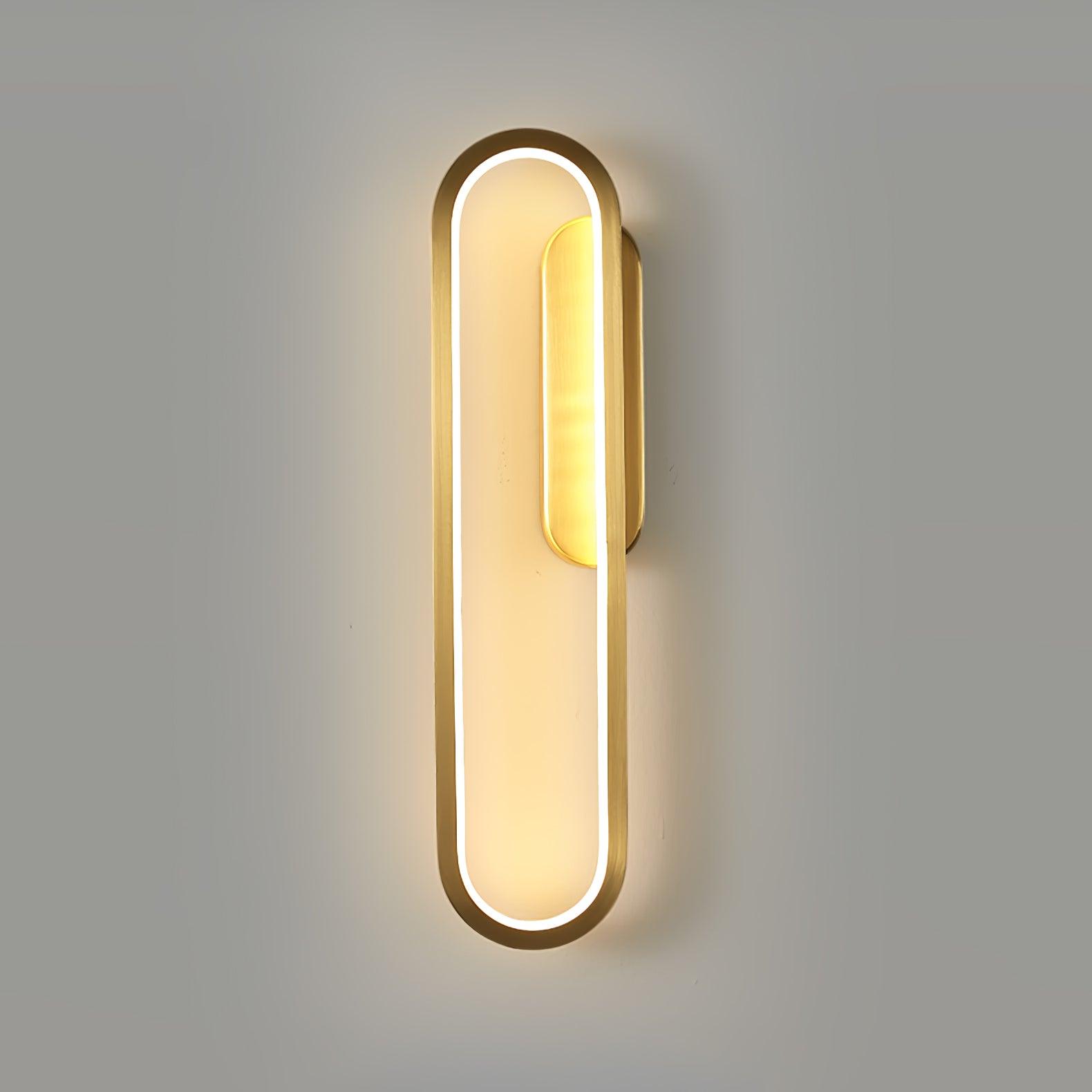 Mirage Classic Long Ova Brass Wall Lamp - Letslighting