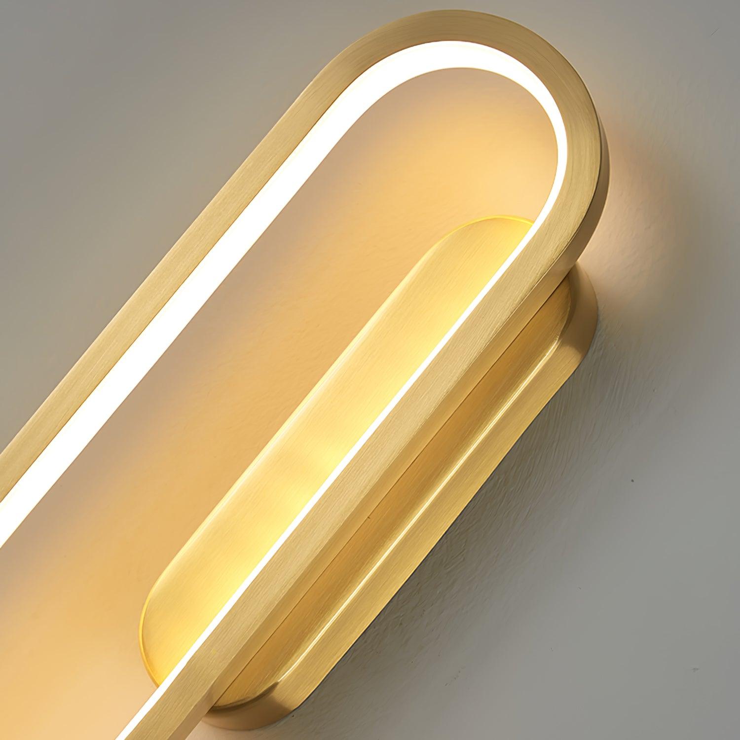 Mirage Classic Long Ova Brass Wall Lamp - Letslighting