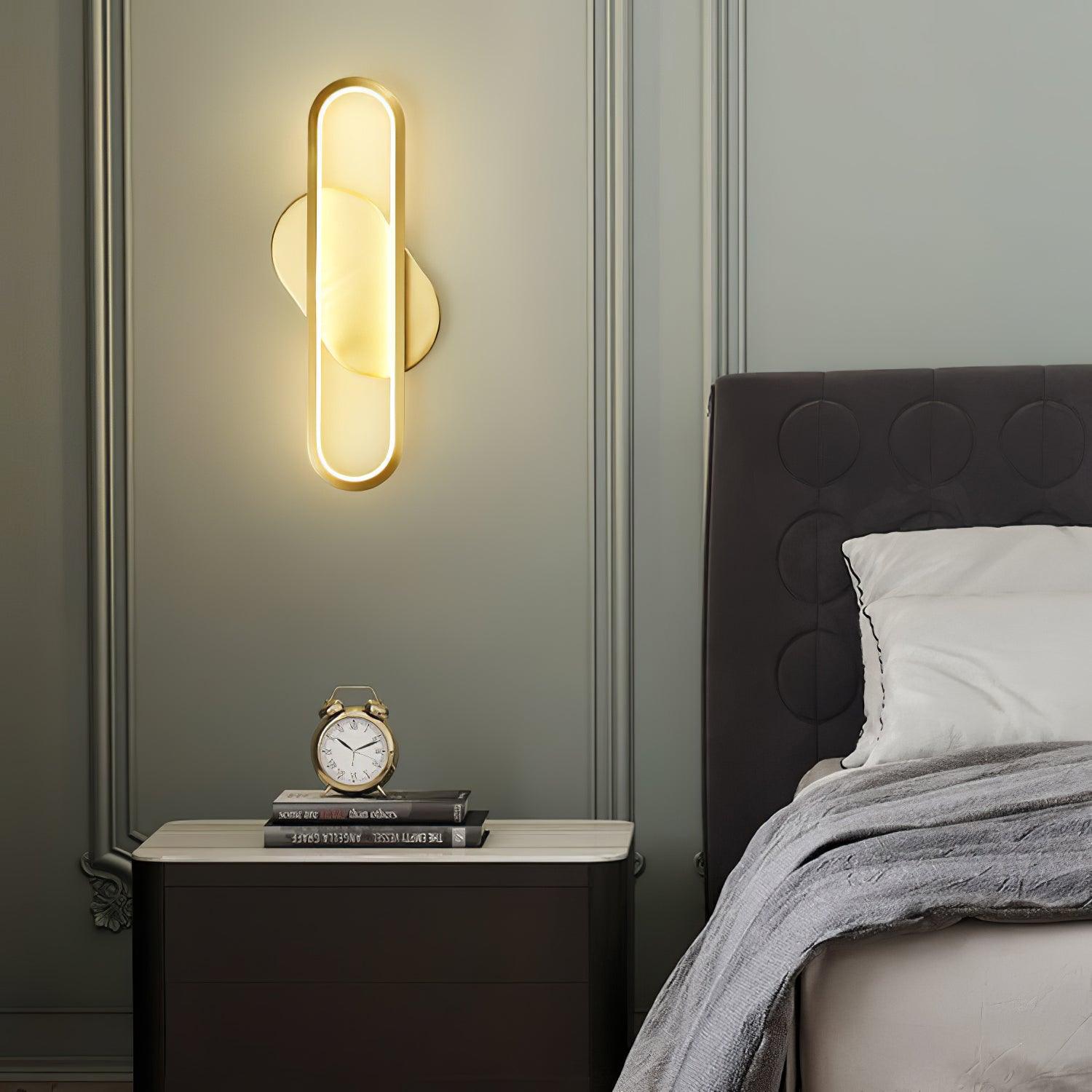 Mirage Classic Long Ova Brass Wall Lamp - Letslighting