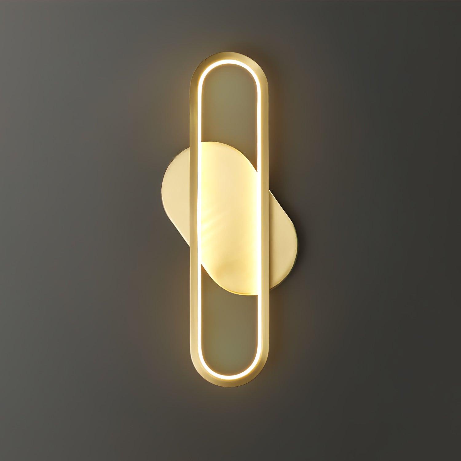 Mirage Classic Long Ova Brass Wall Lamp - Letslighting