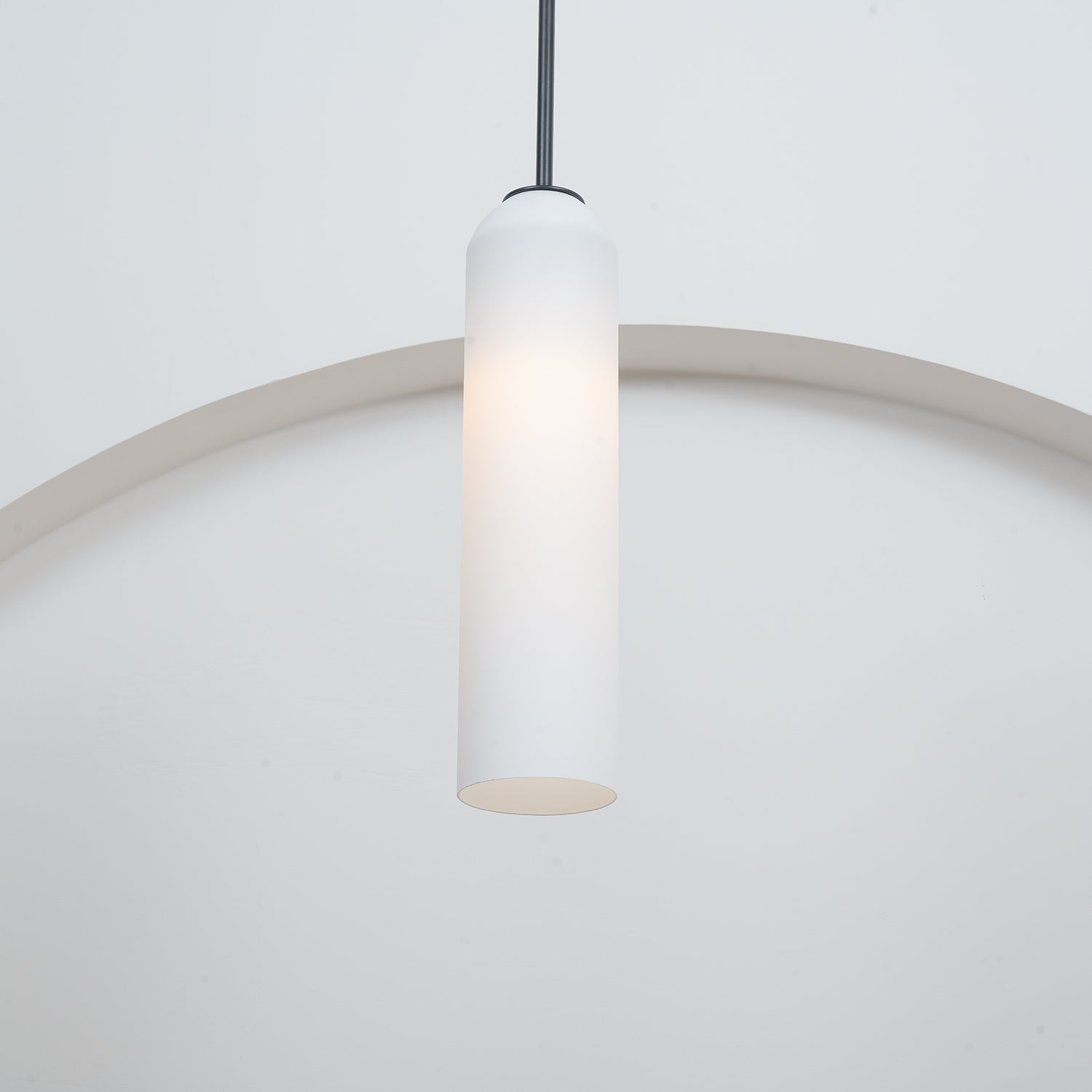 Valentina Long Tube Glass Pendant Light