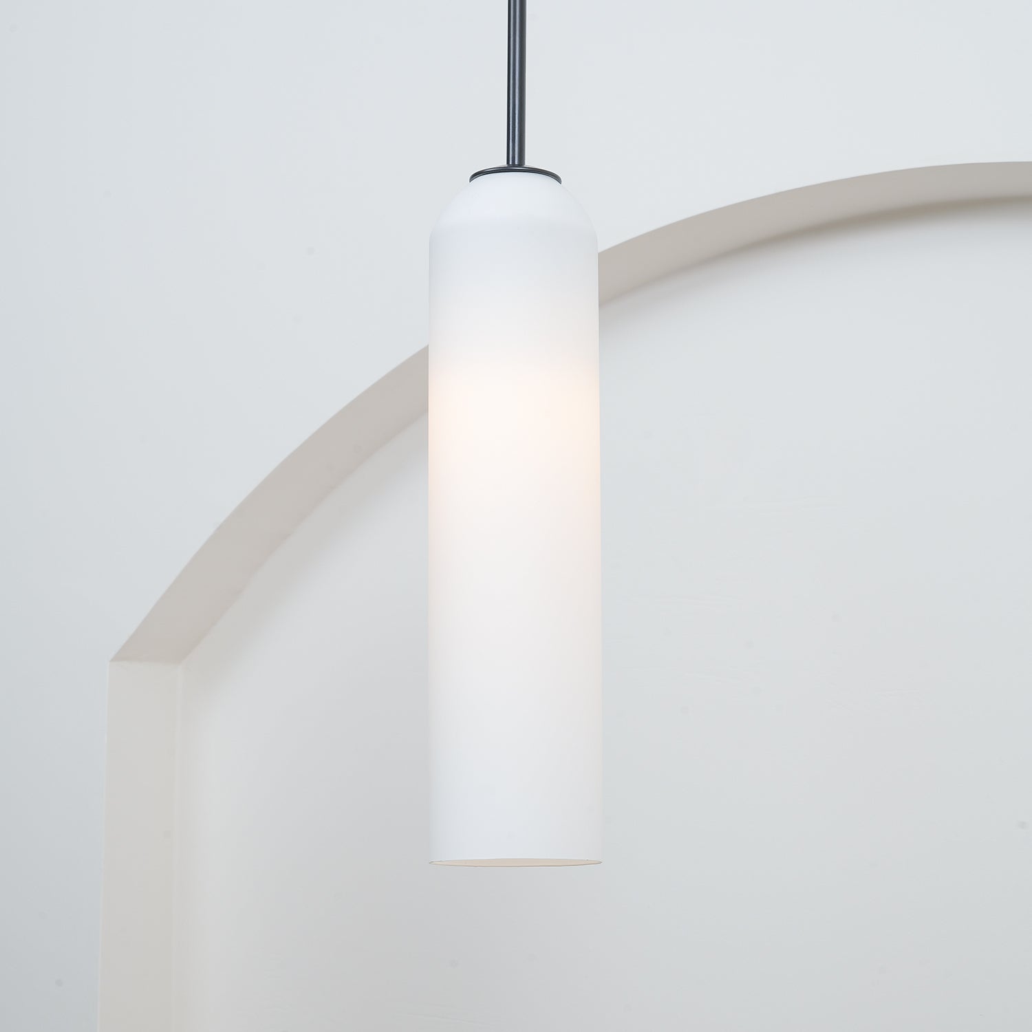 Valentina Long Tube Glass Pendant Light
