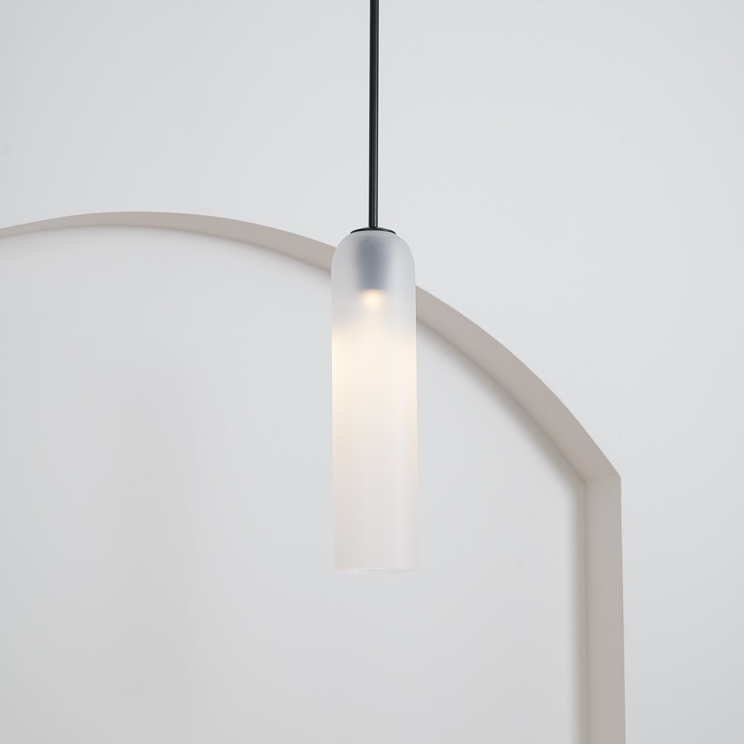 Valentina Long Tube Glass Pendant Light