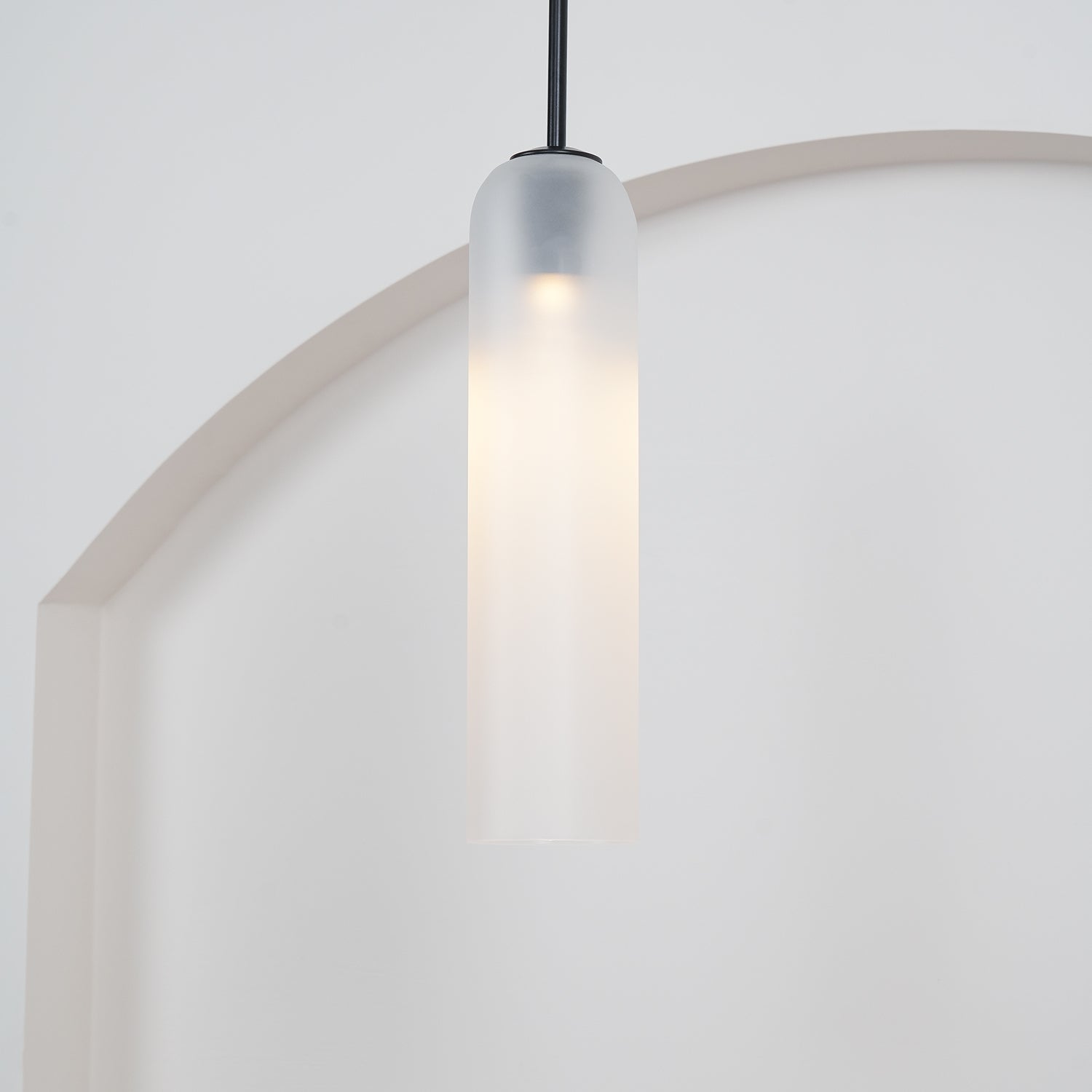Valentina Long Tube Glass Pendant Light