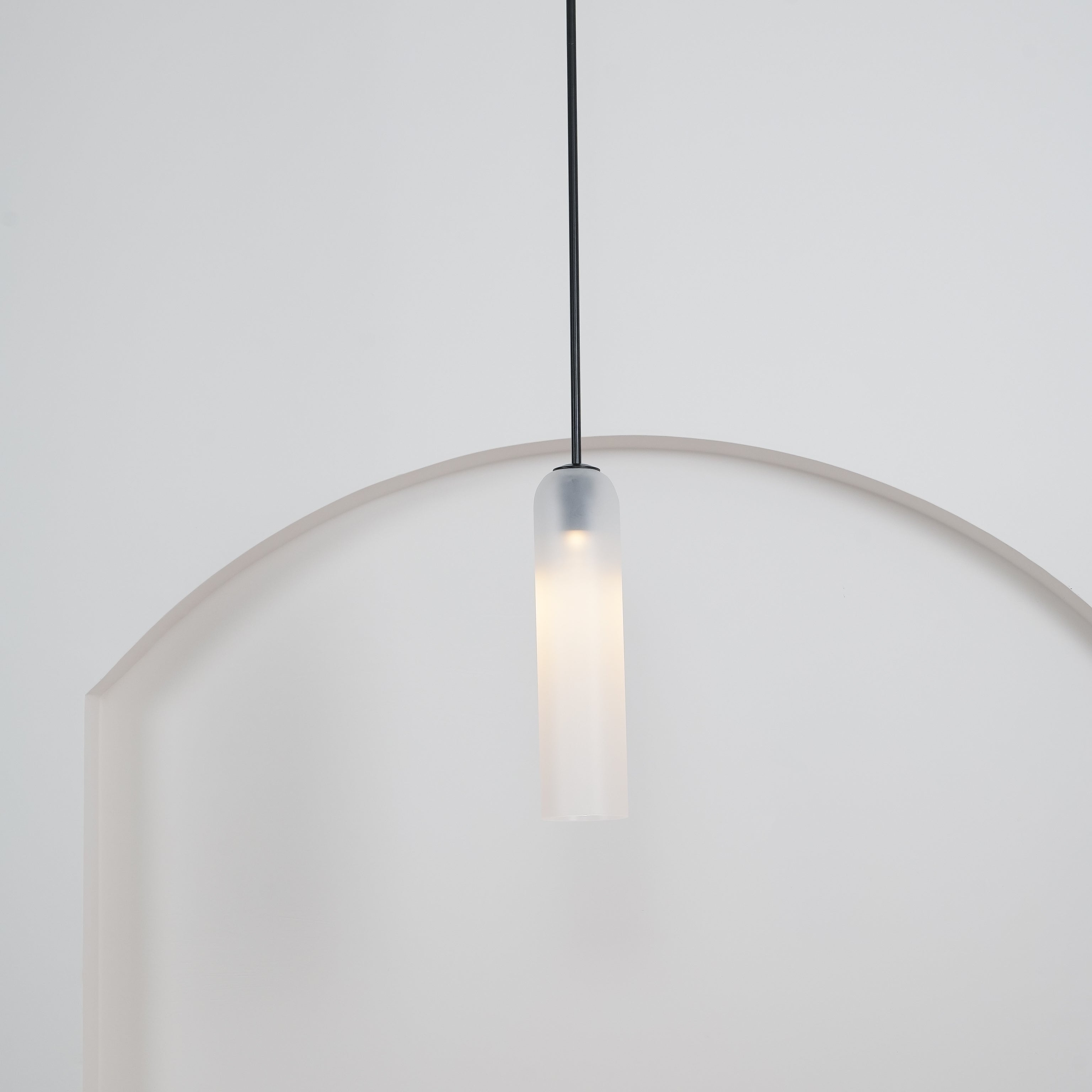 Valentina Long Tube Glass Pendant Light