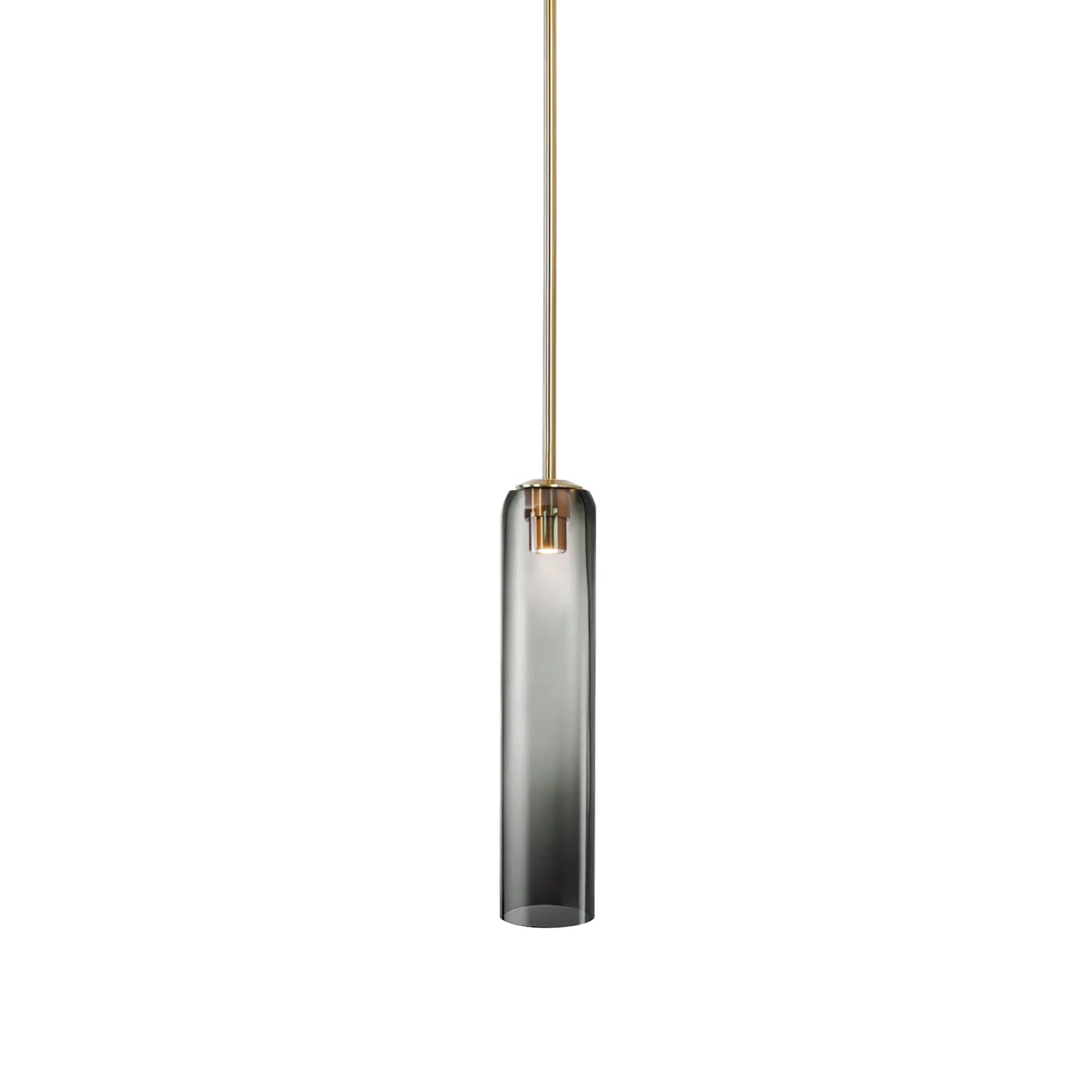 Valentina Long Tube Glass Pendant Light