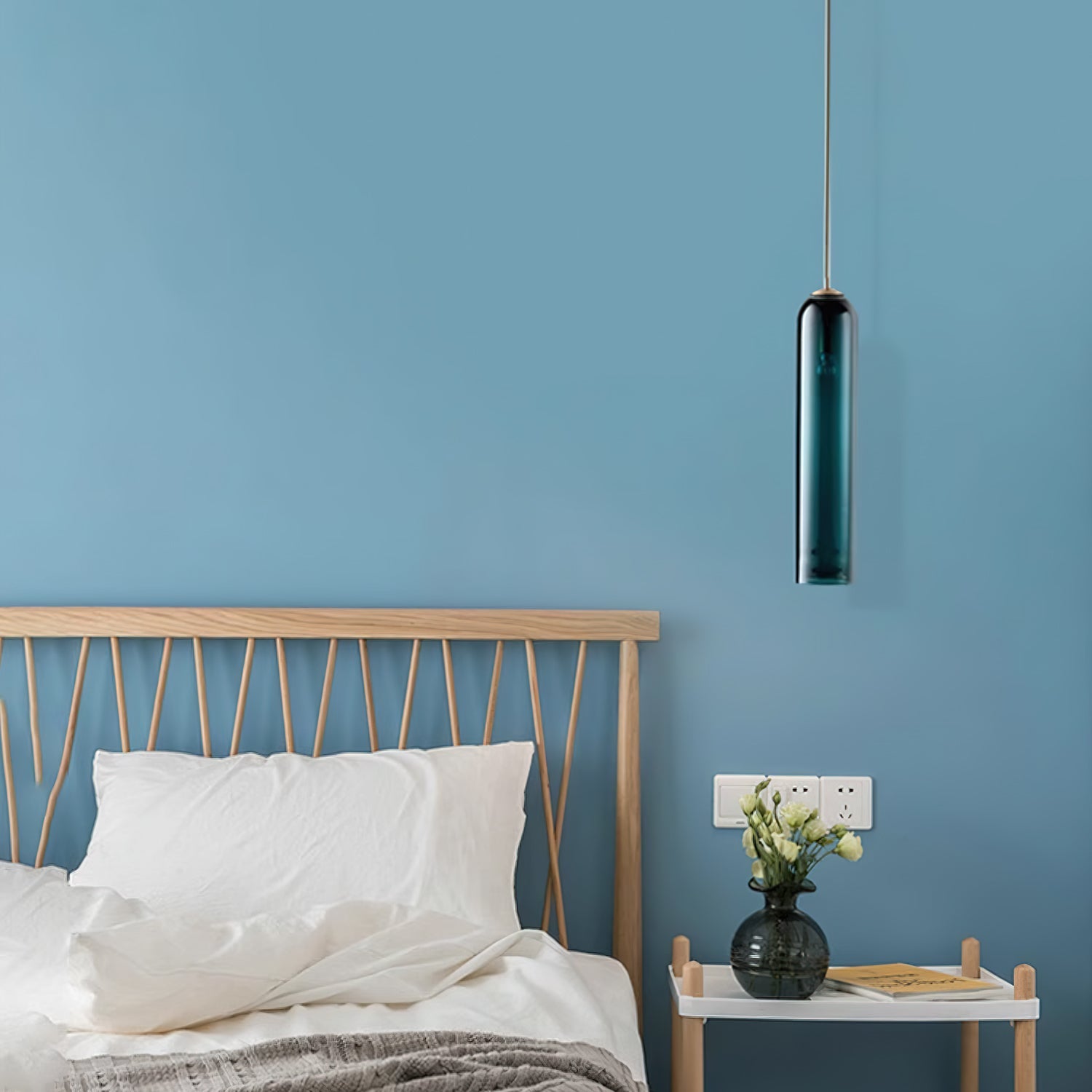 Valentina Long Tube Glass Pendant Light