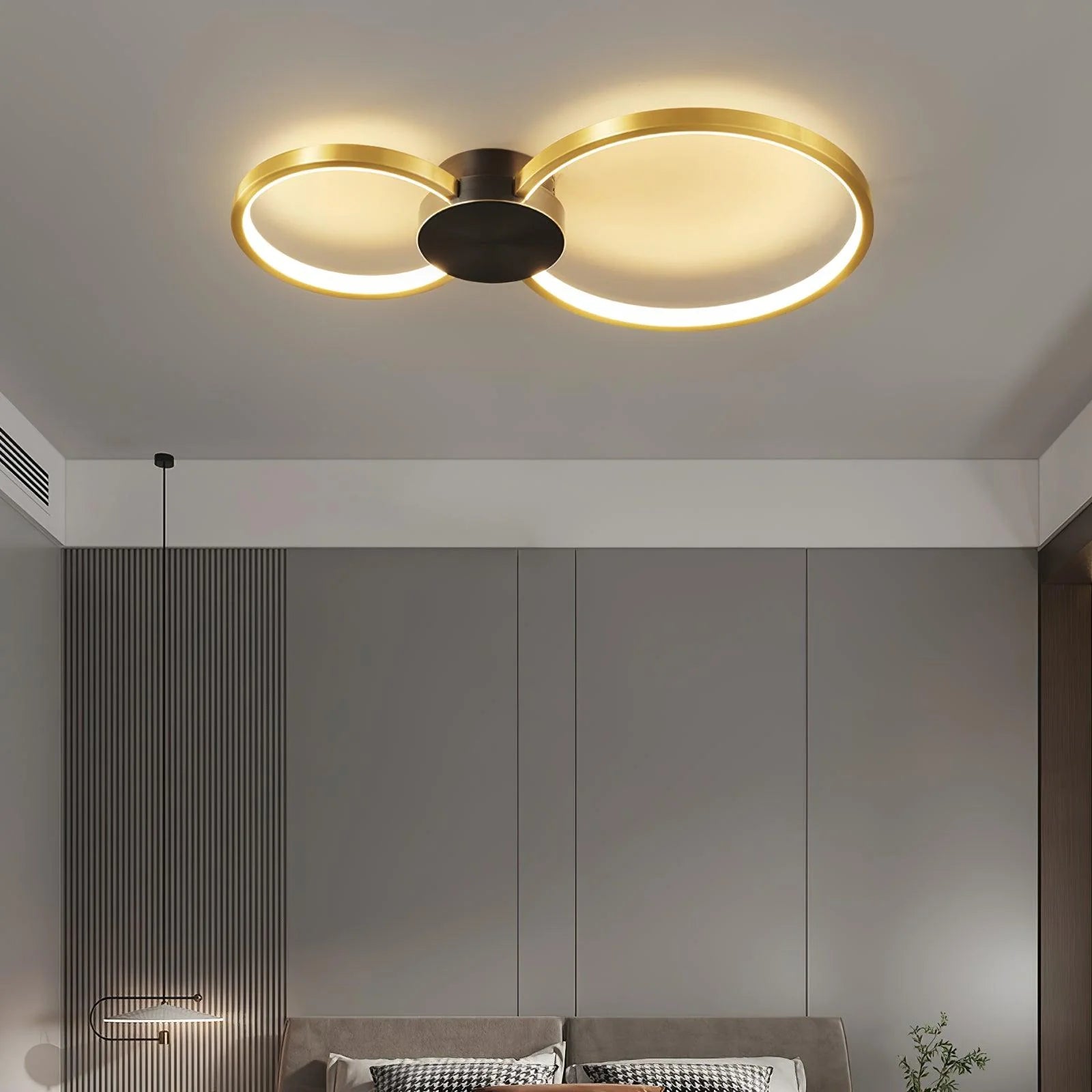 Rick Modern LED Loop Metal Ceiling Light Living Room Bedroom - Letslighting