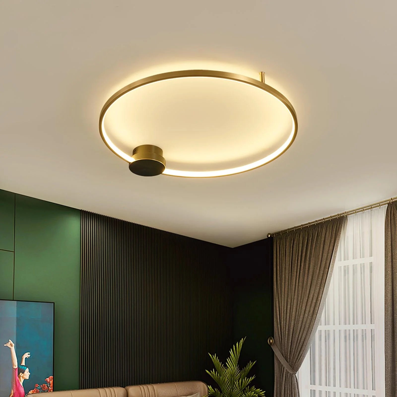Rick Modern LED Loop Metal Ceiling Light Living Room Bedroom - Letslighting