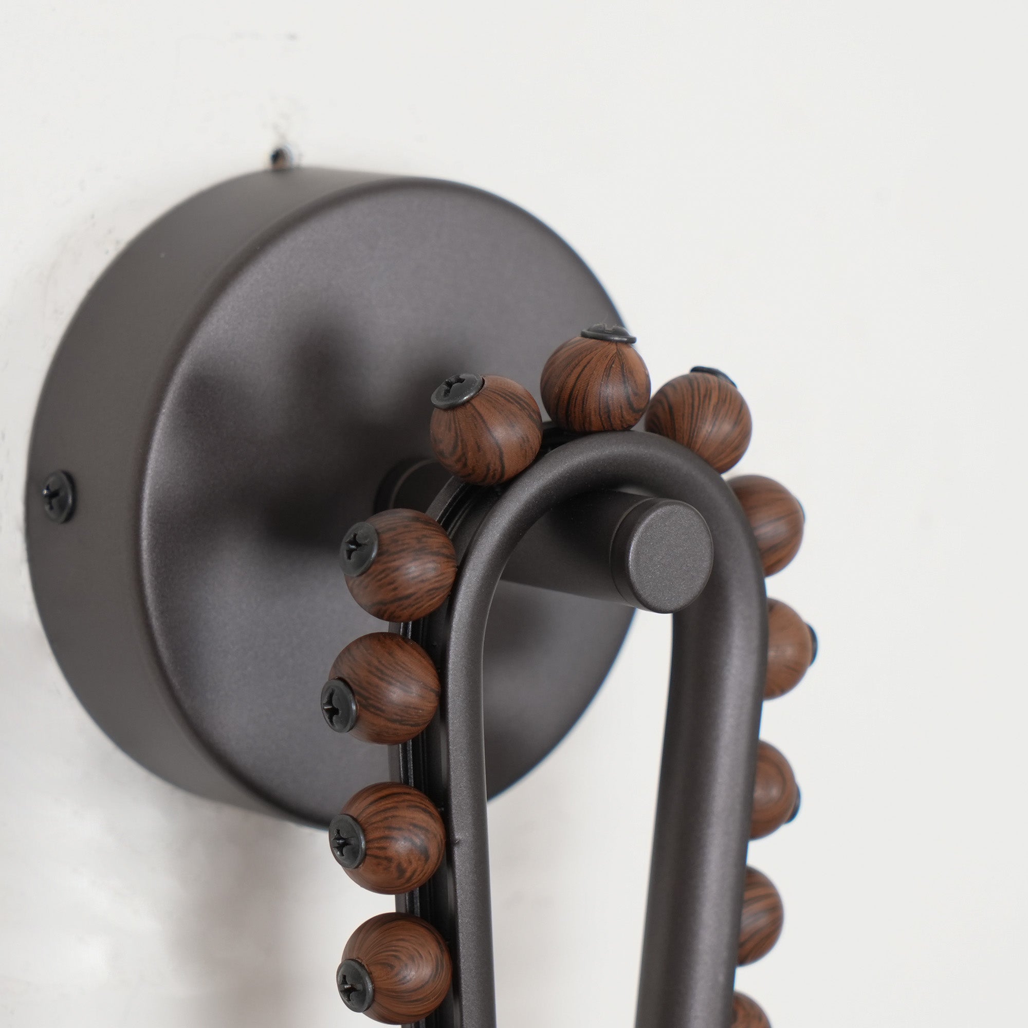 Sytala Premium Art Walnut Glass Wall Lamp - Letslighting