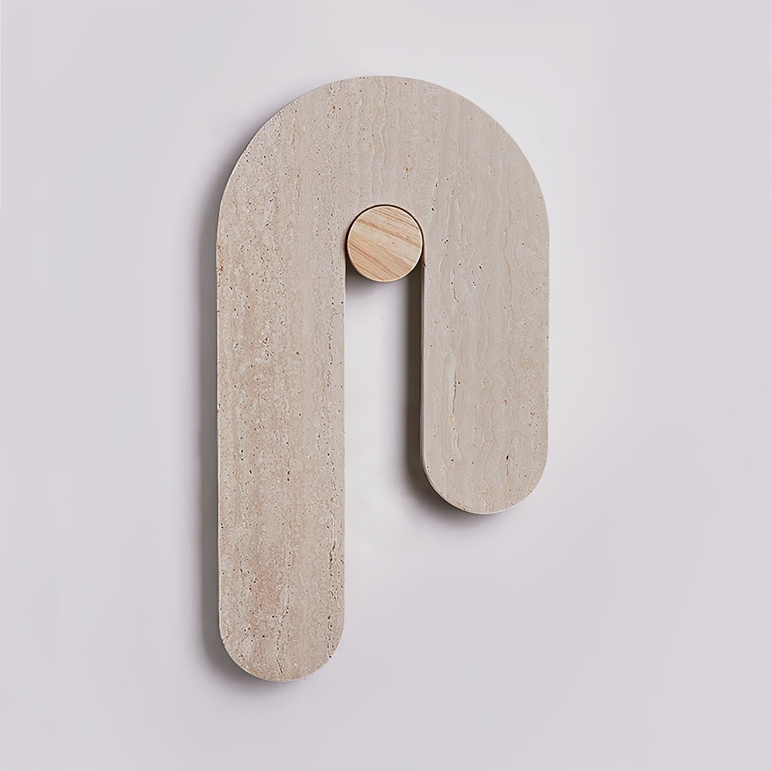 Ithaus Travertine Circular  Wall Light