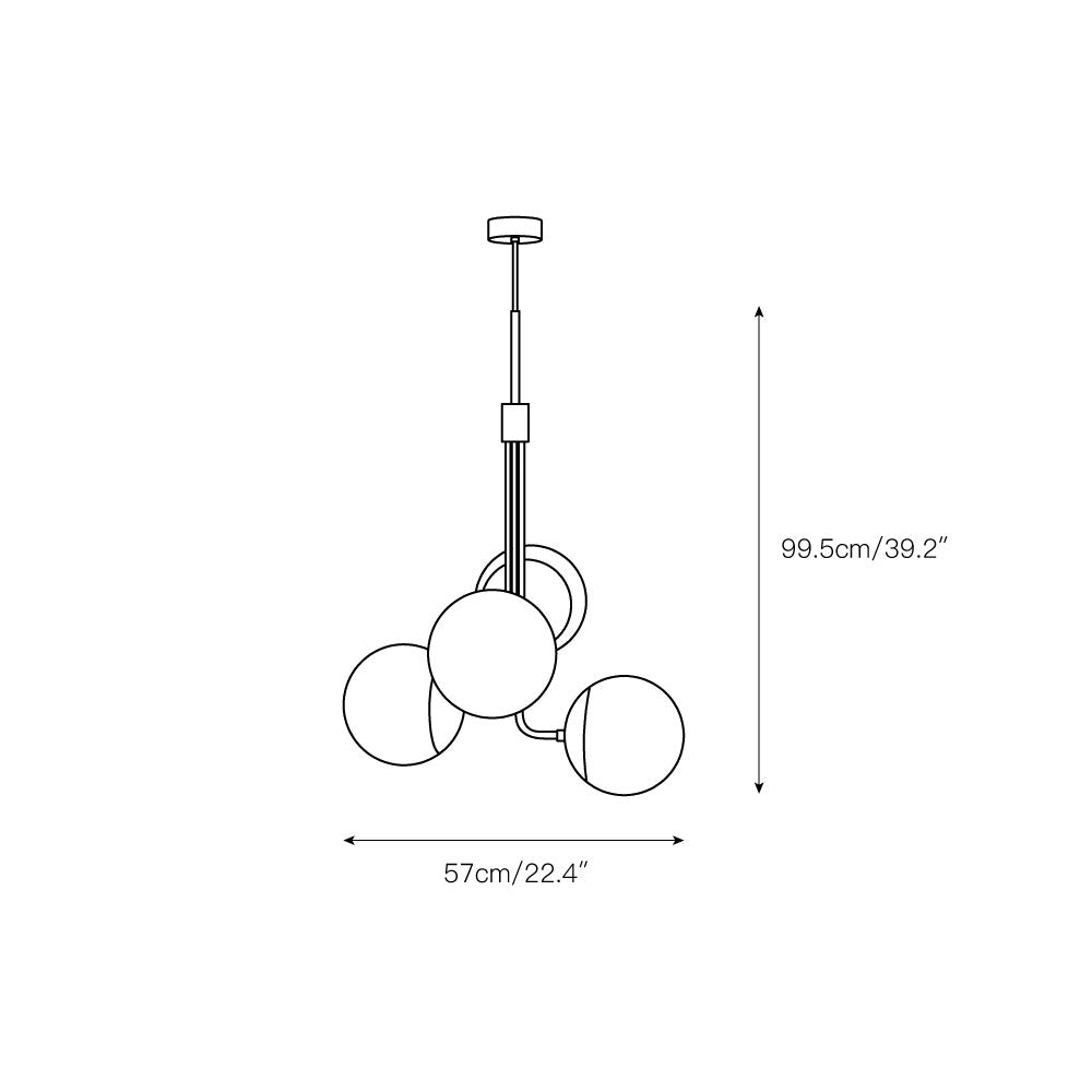 Uzorus Art Bouquet Velvet Green Glass Chandelier - Letslighting