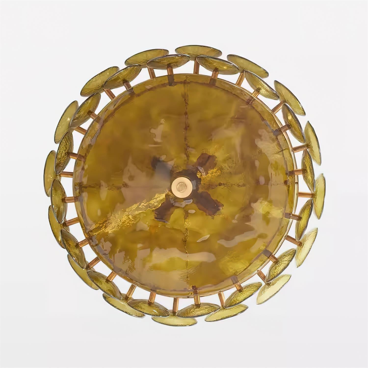 Ventilo Amber Glass Chandelier - Letslighting