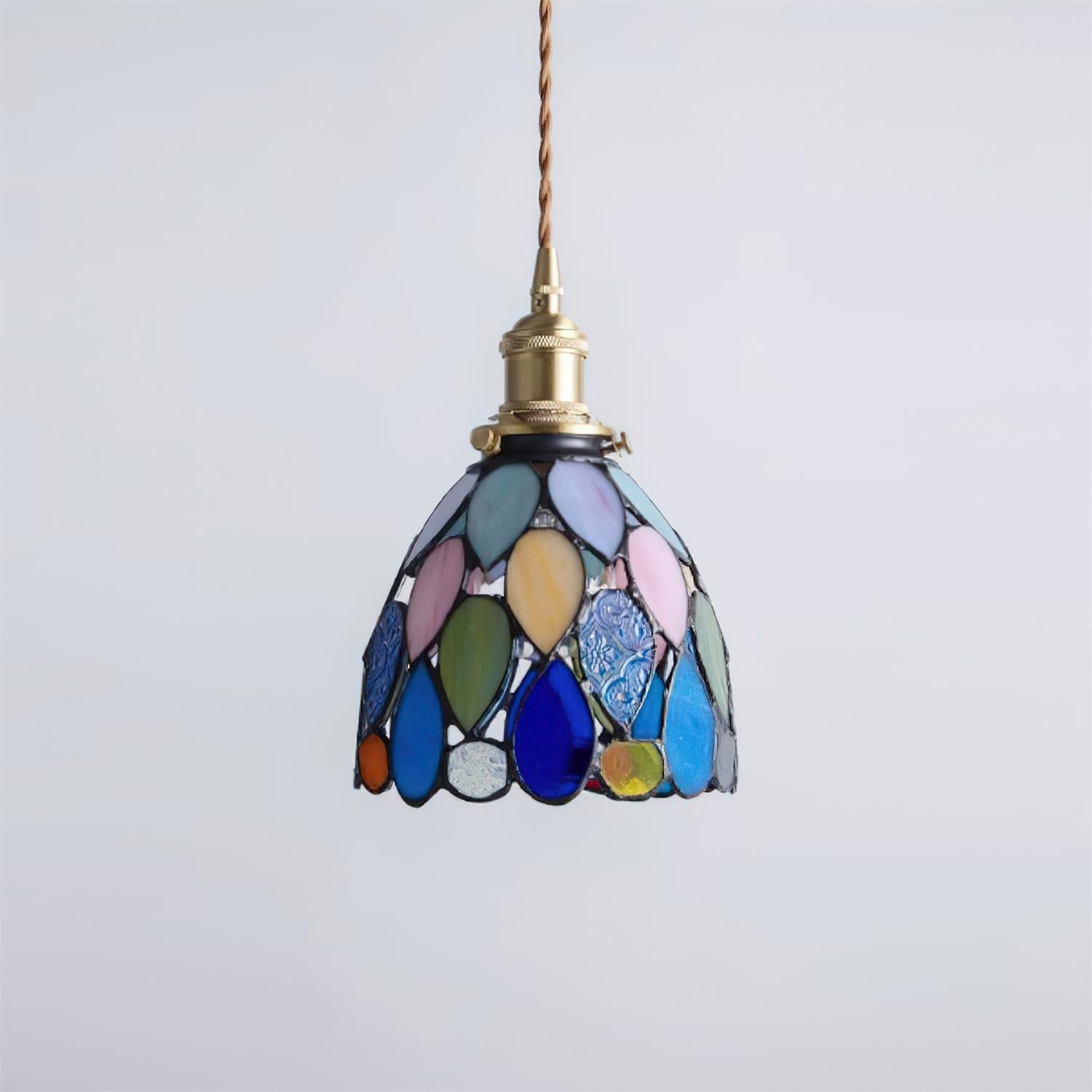 Tiffany Mosaic-like Glass Pendant Light - Letslighting