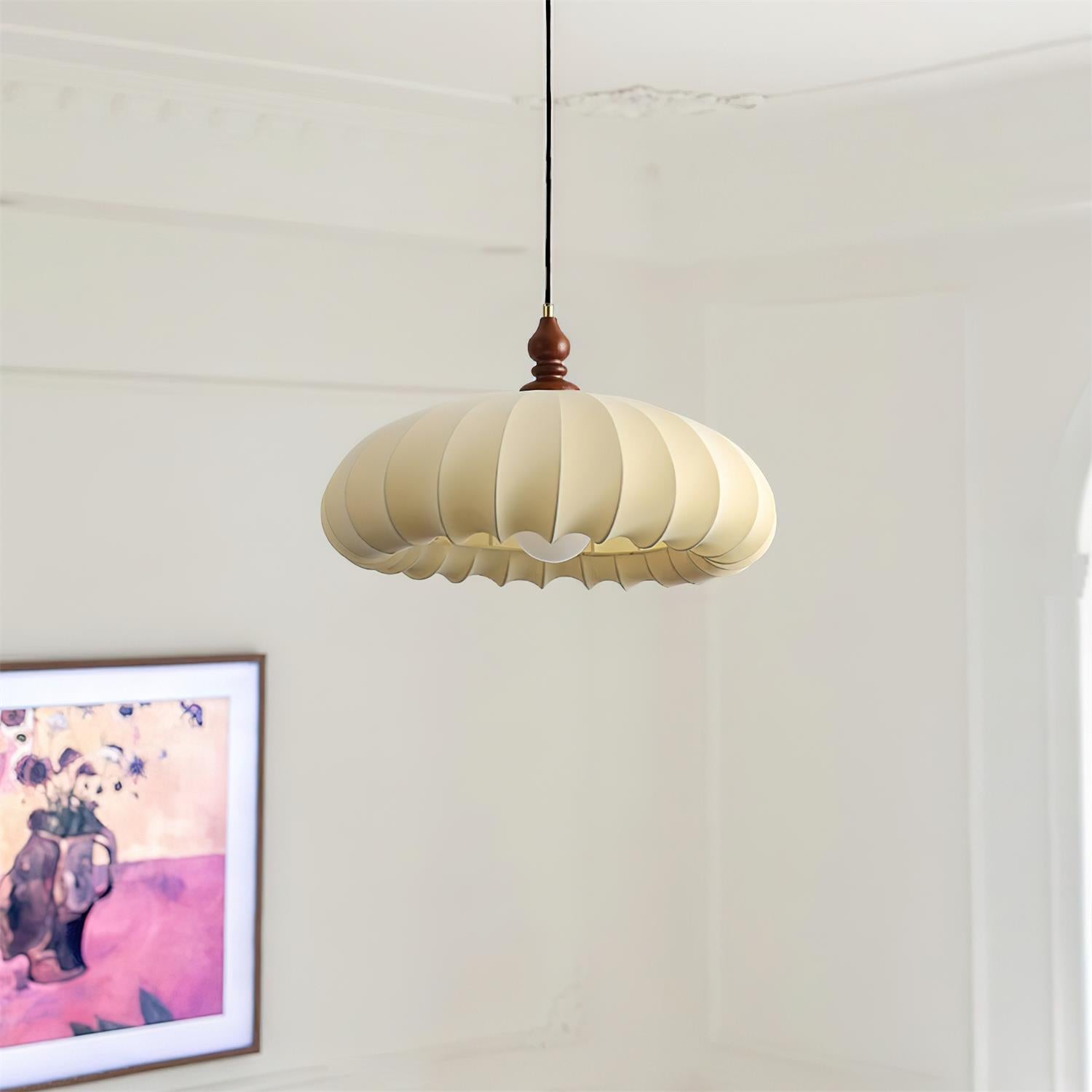 Lotus Belly Pendant Lamp Pleated Petal - Letslighting