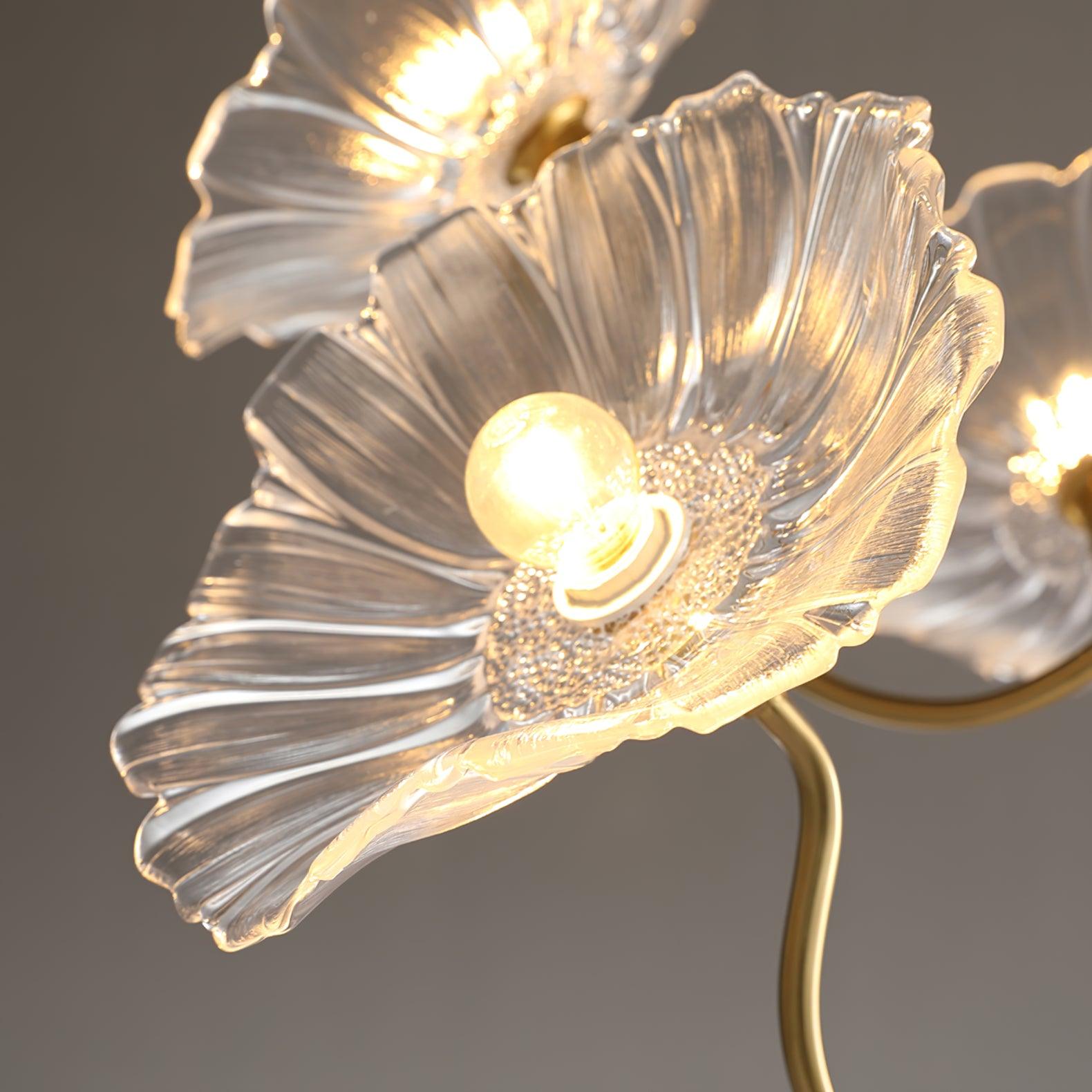 Lustra Chandelier Lotus Leaf Glass - Letslighting
