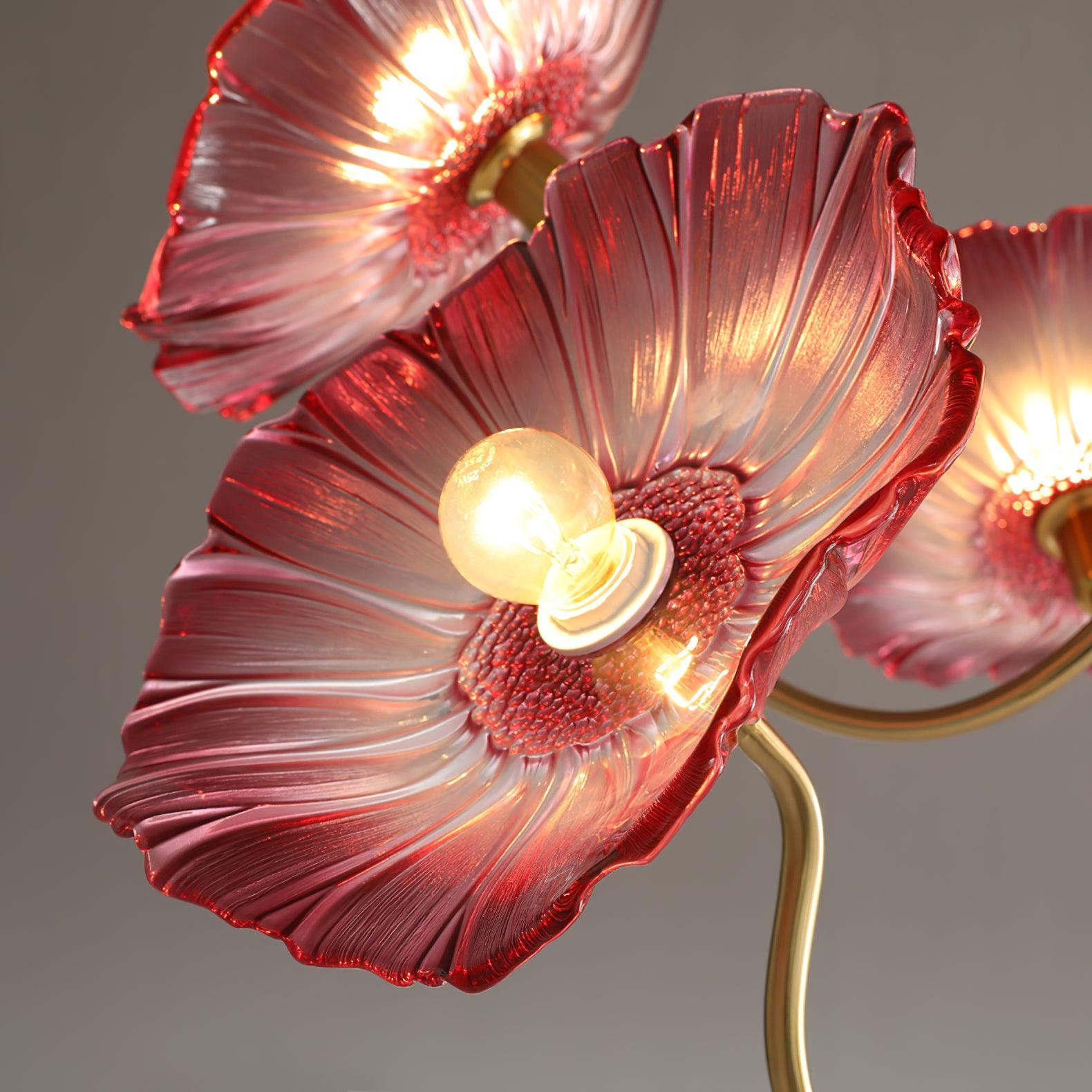 Lustra Chandelier Lotus Leaf Glass - Letslighting