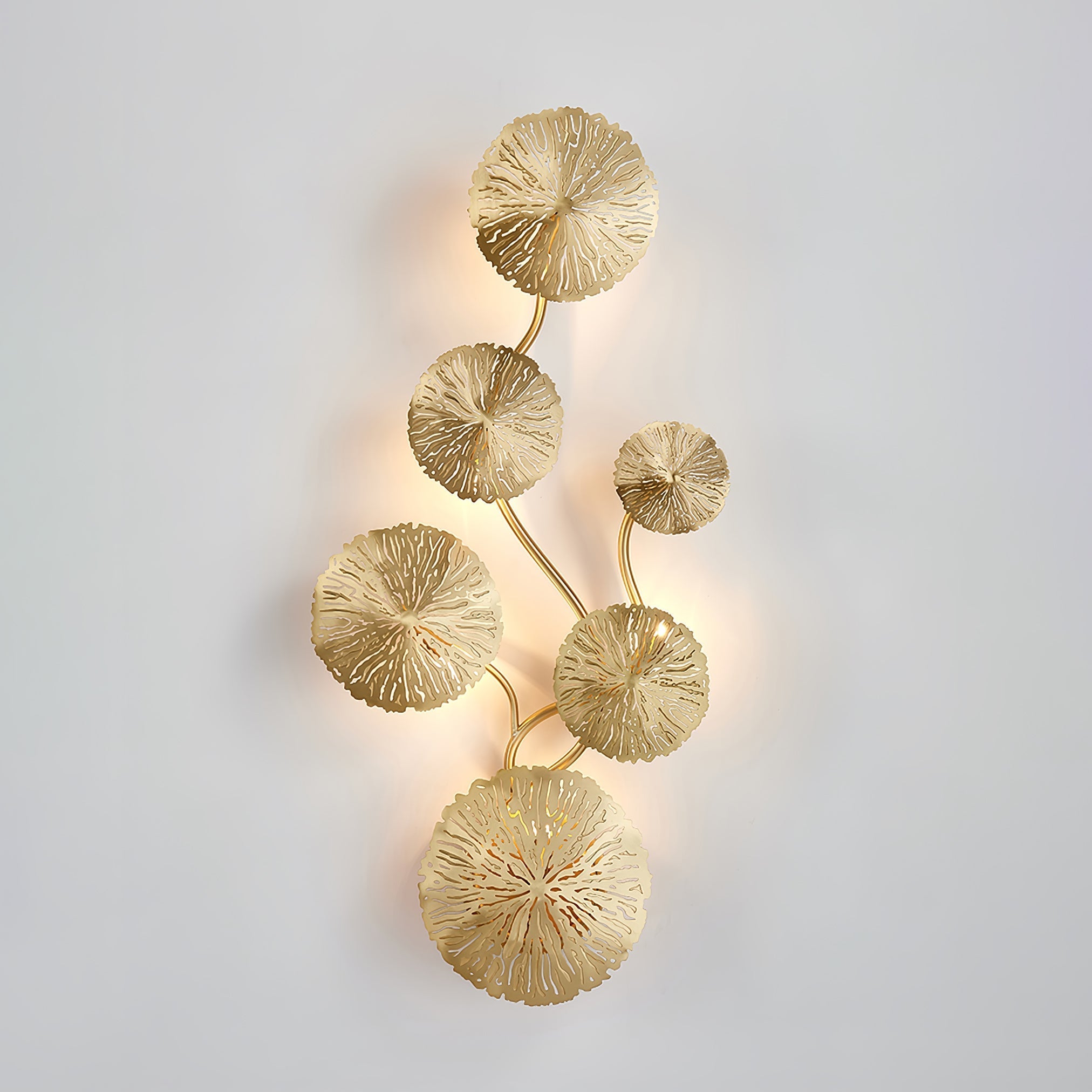 Lustra Wall Lamp Lotus Leaf Brass - Letslighting