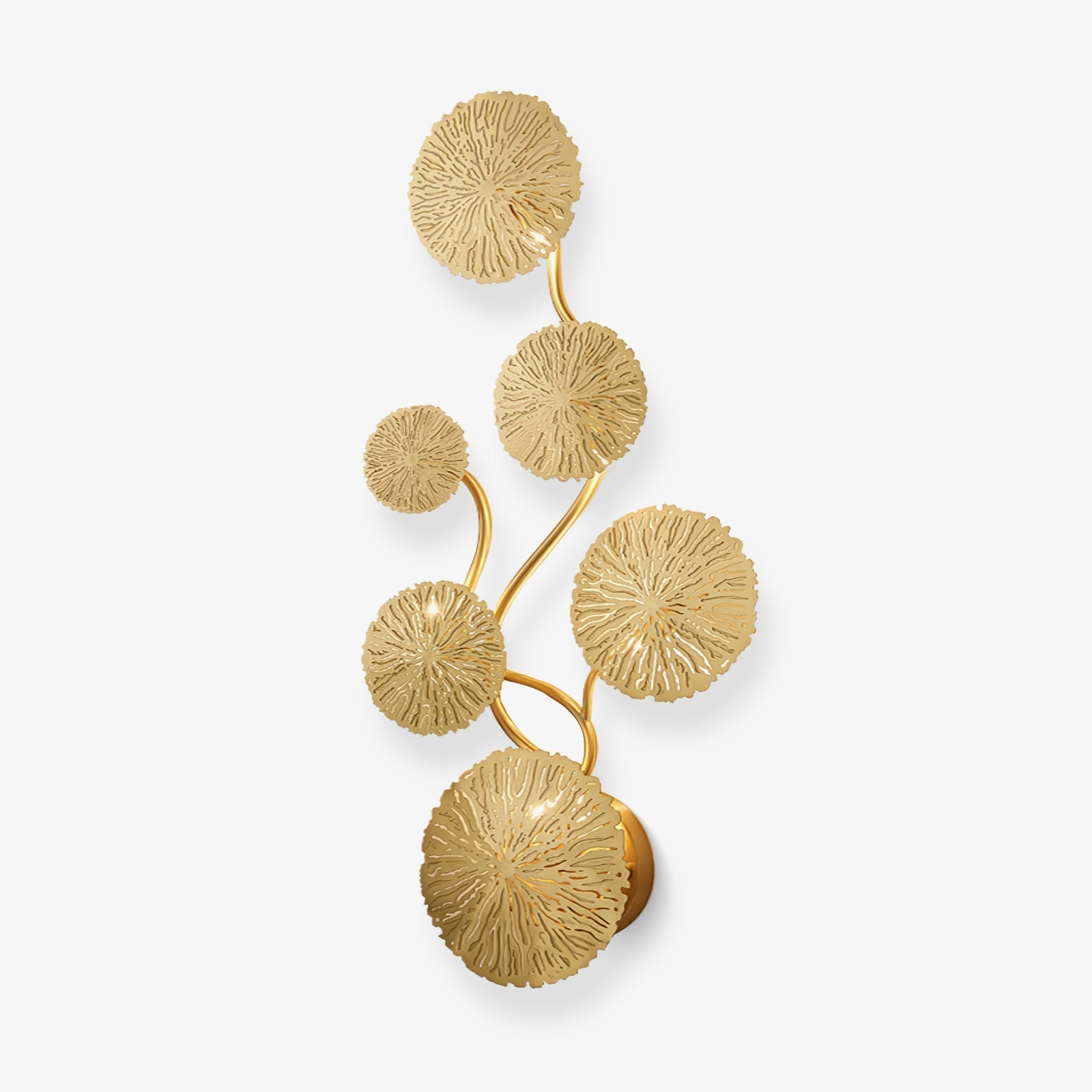 Lustra Wall Lamp Lotus Leaf Brass - Letslighting