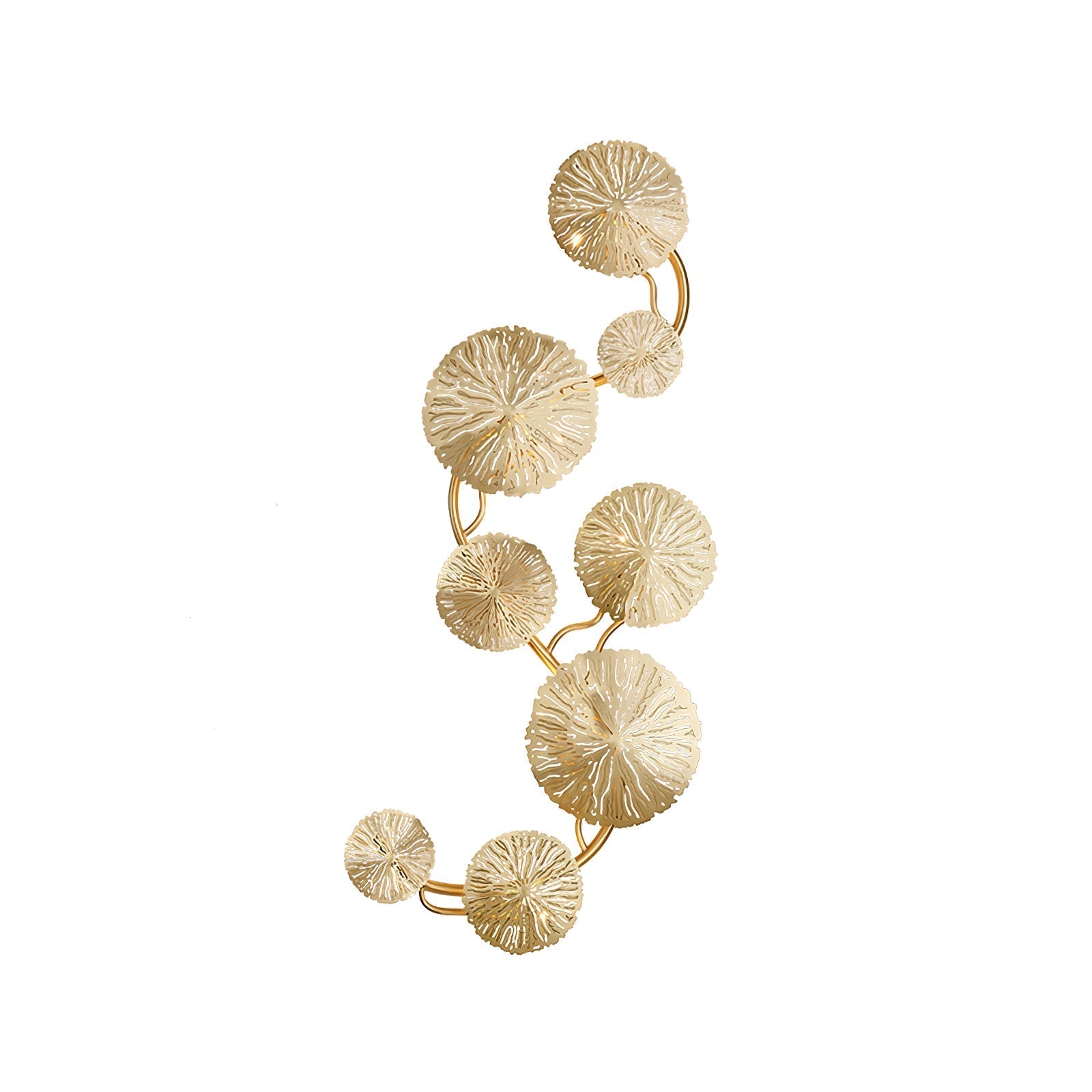 Lustra Wall Lamp Lotus Leaf Brass - Letslighting
