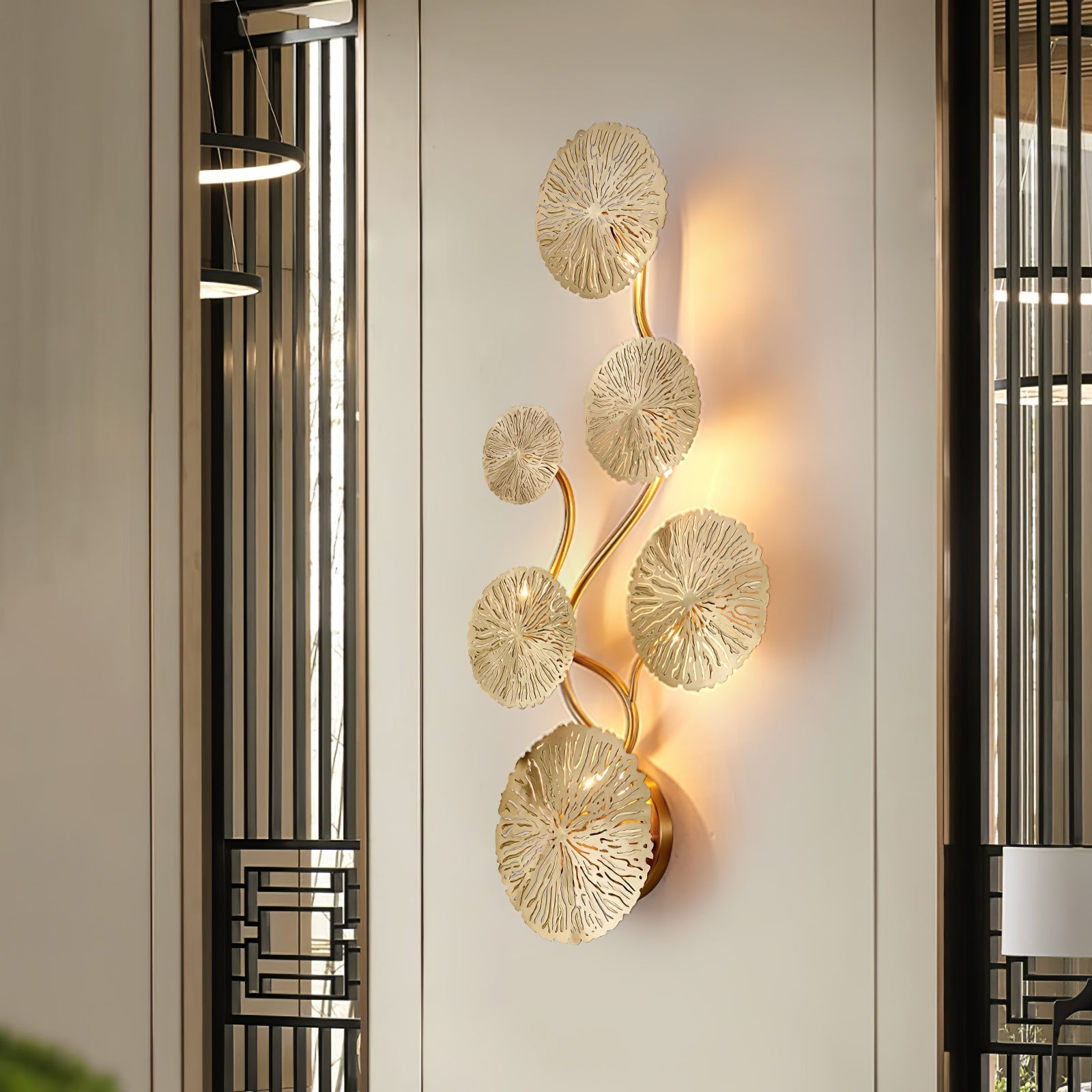 Lustra Wall Lamp Lotus Leaf Brass - Letslighting