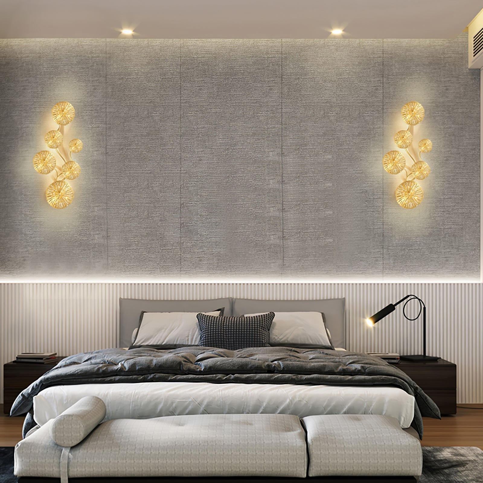 Lustra Wall Lamp Lotus Leaf Brass - Letslighting