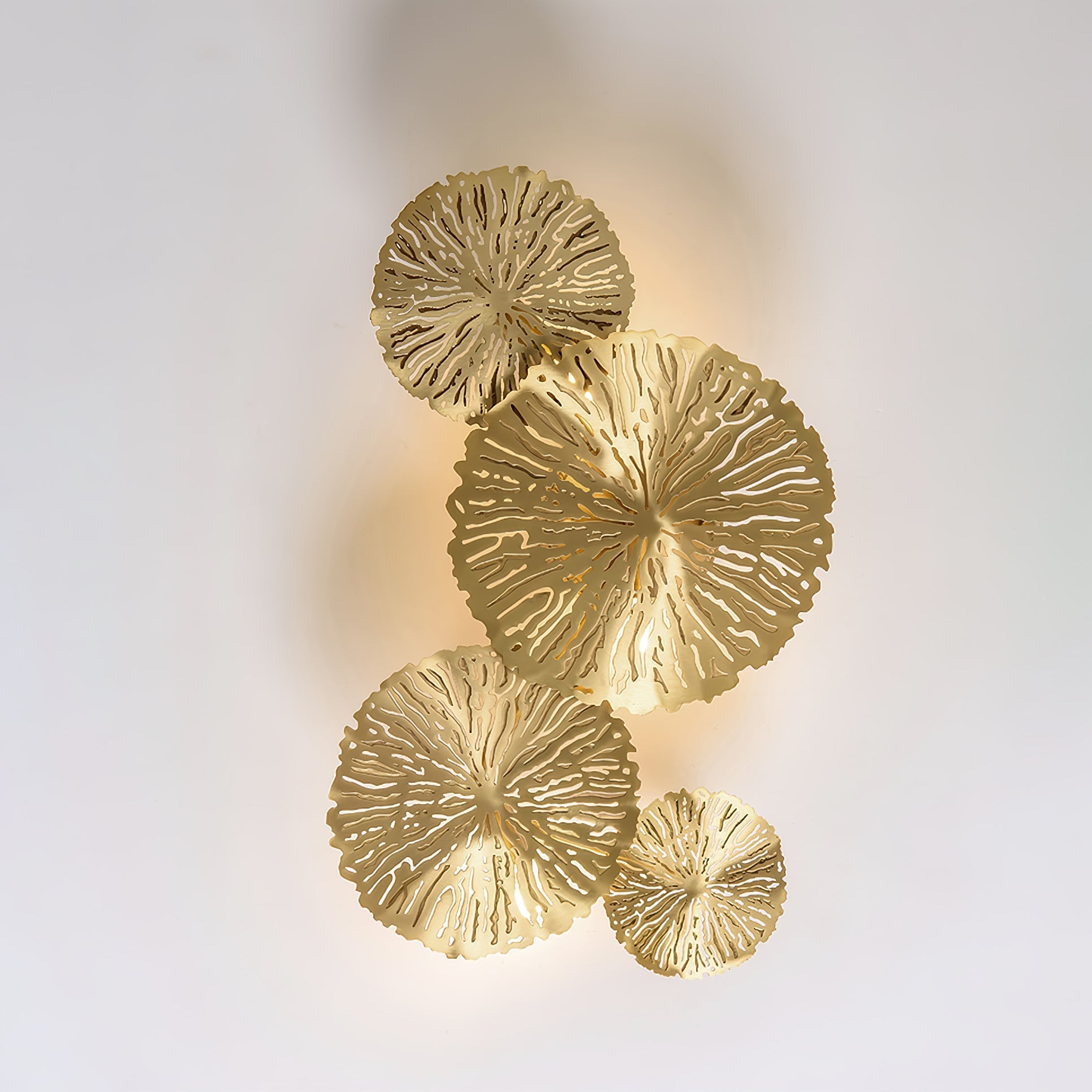 Lustra Wall Lamp Lotus Leaf Brass - Letslighting