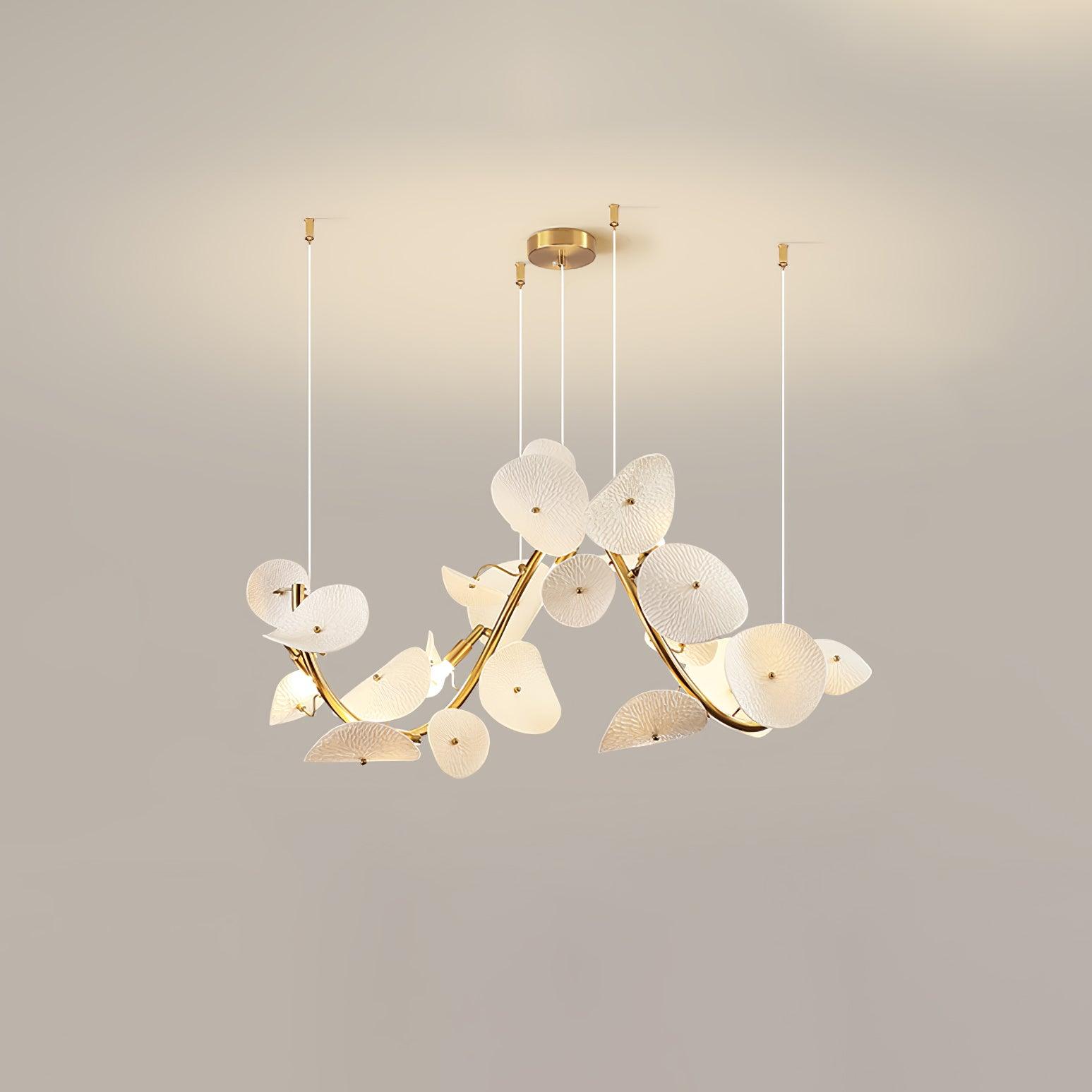 Virinira Modern Elegance Petal Ceramic Chandelier - Letslighting