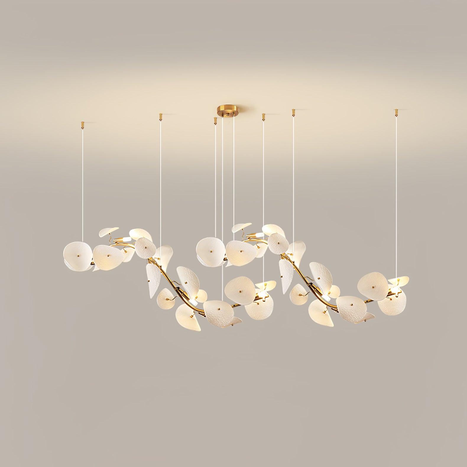 Virinira Modern Elegance Petal Ceramic Chandelier - Letslighting