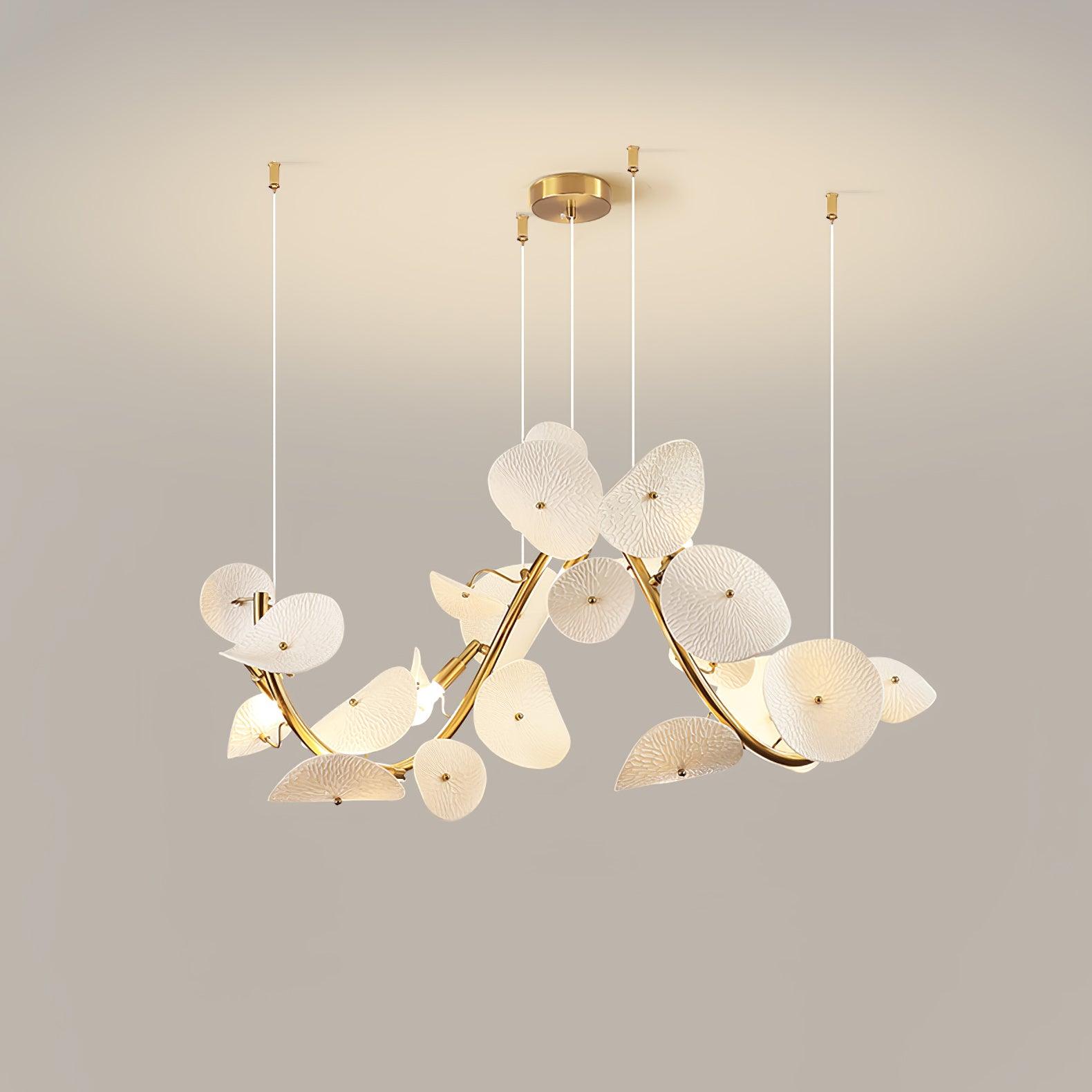 Virinira Modern Elegance Petal Ceramic Chandelier - Letslighting