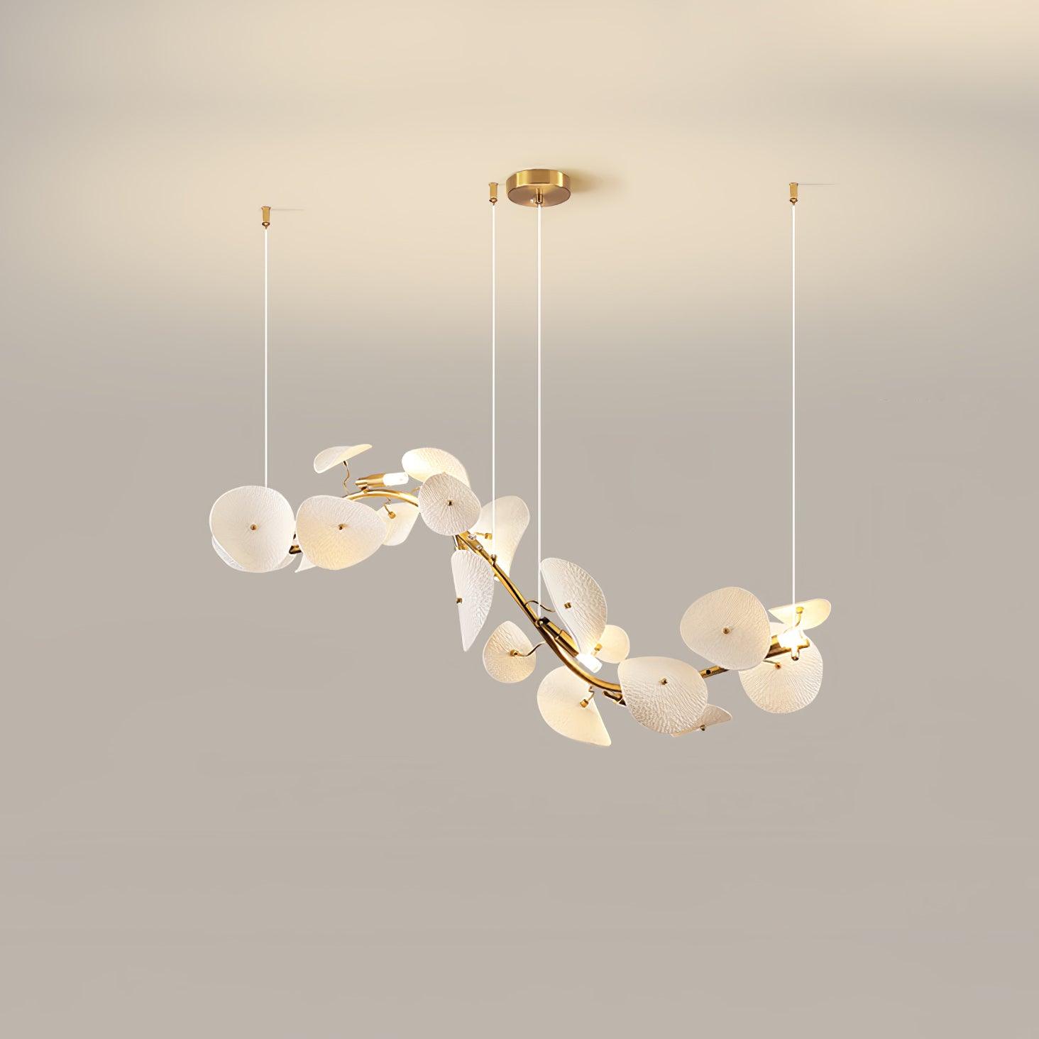 Virinira Modern Elegance Petal Ceramic Chandelier - Letslighting