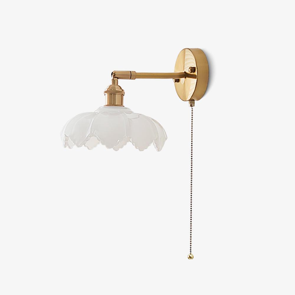 Lotus Nordic Art Rotatable Glass Wall Lamp - Letslighting