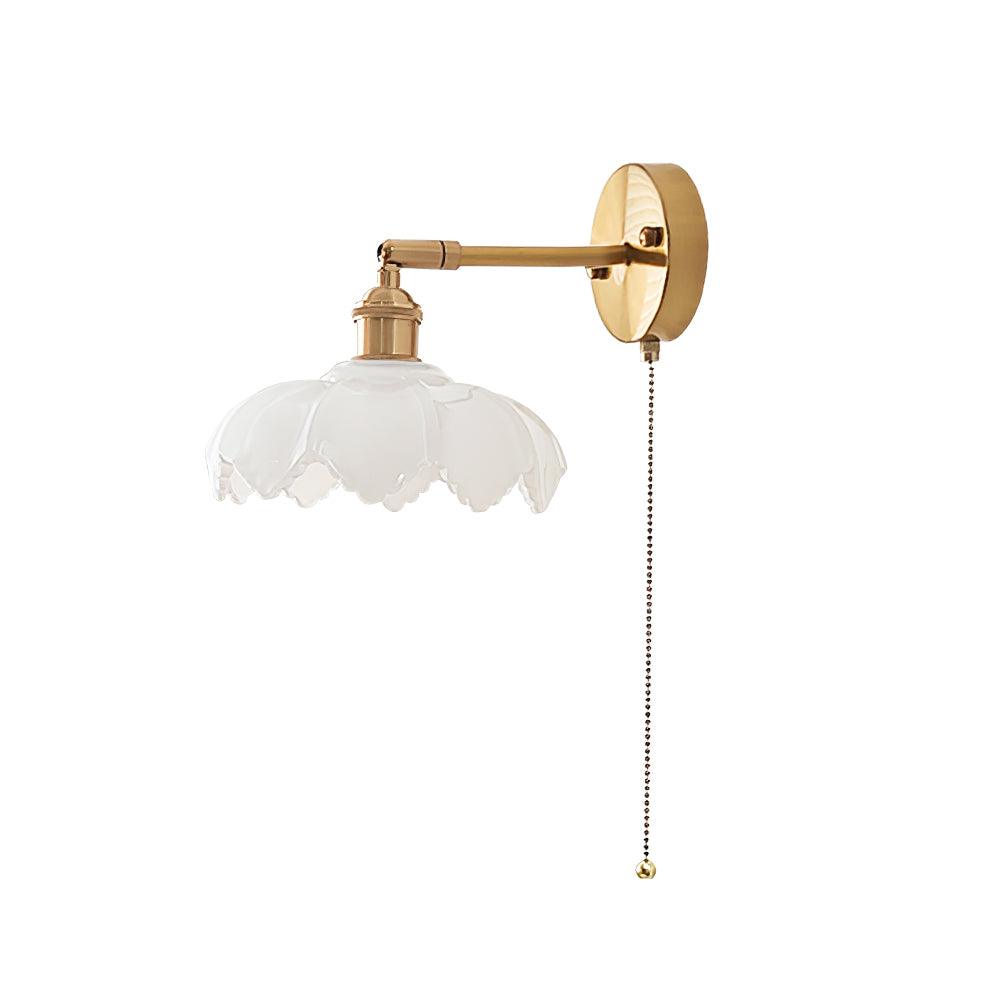 Lotus Nordic Art Rotatable Glass Wall Lamp - Letslighting