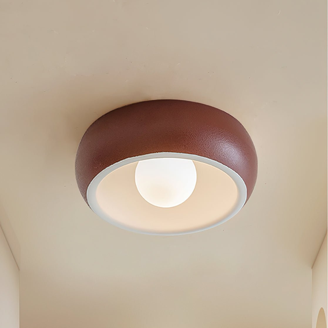 Louis Modern Minimalist Round Glass Ceiling Light - Letslighting