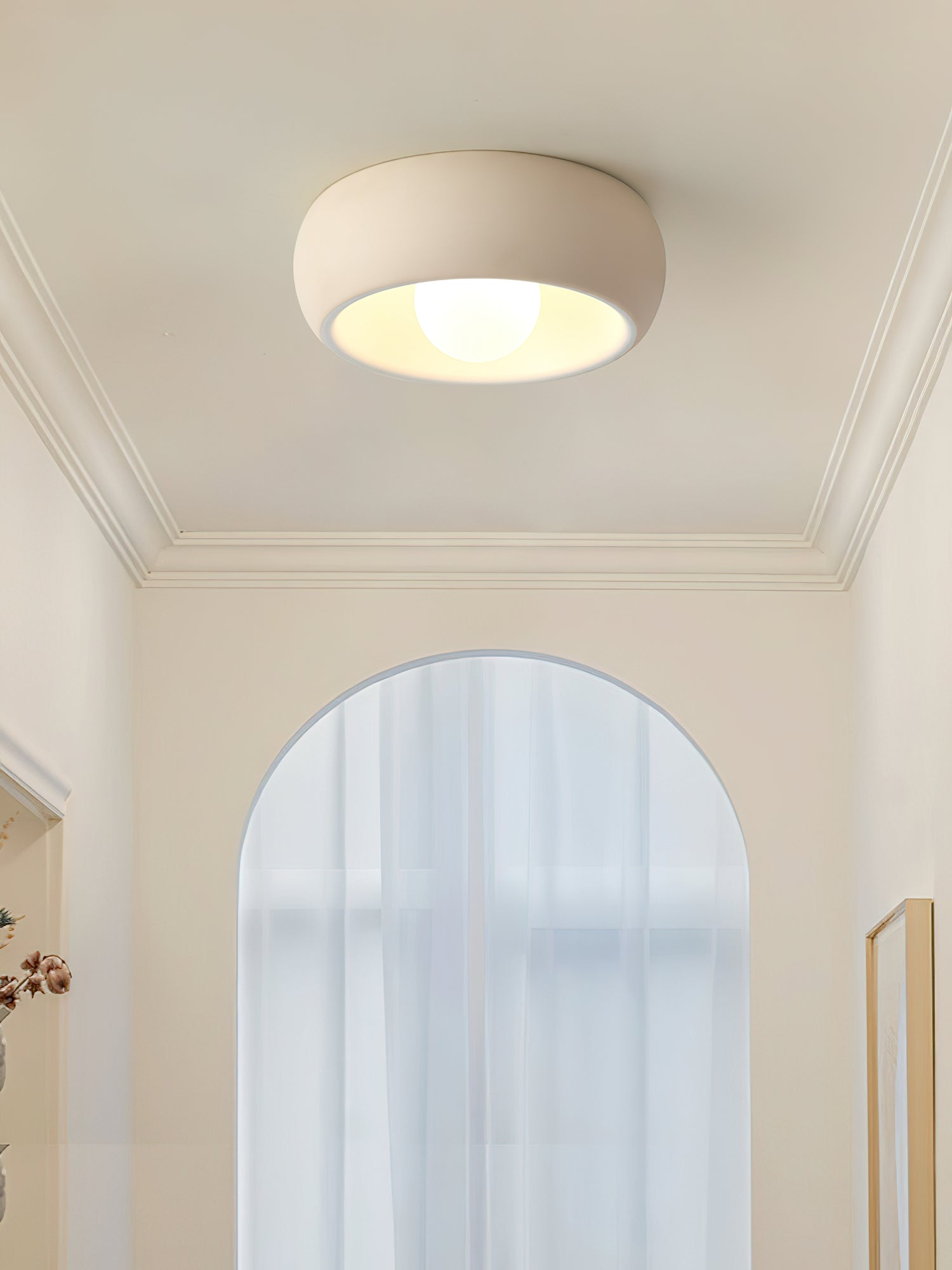 Louis Modern Minimalist Round Glass Ceiling Light - Letslighting