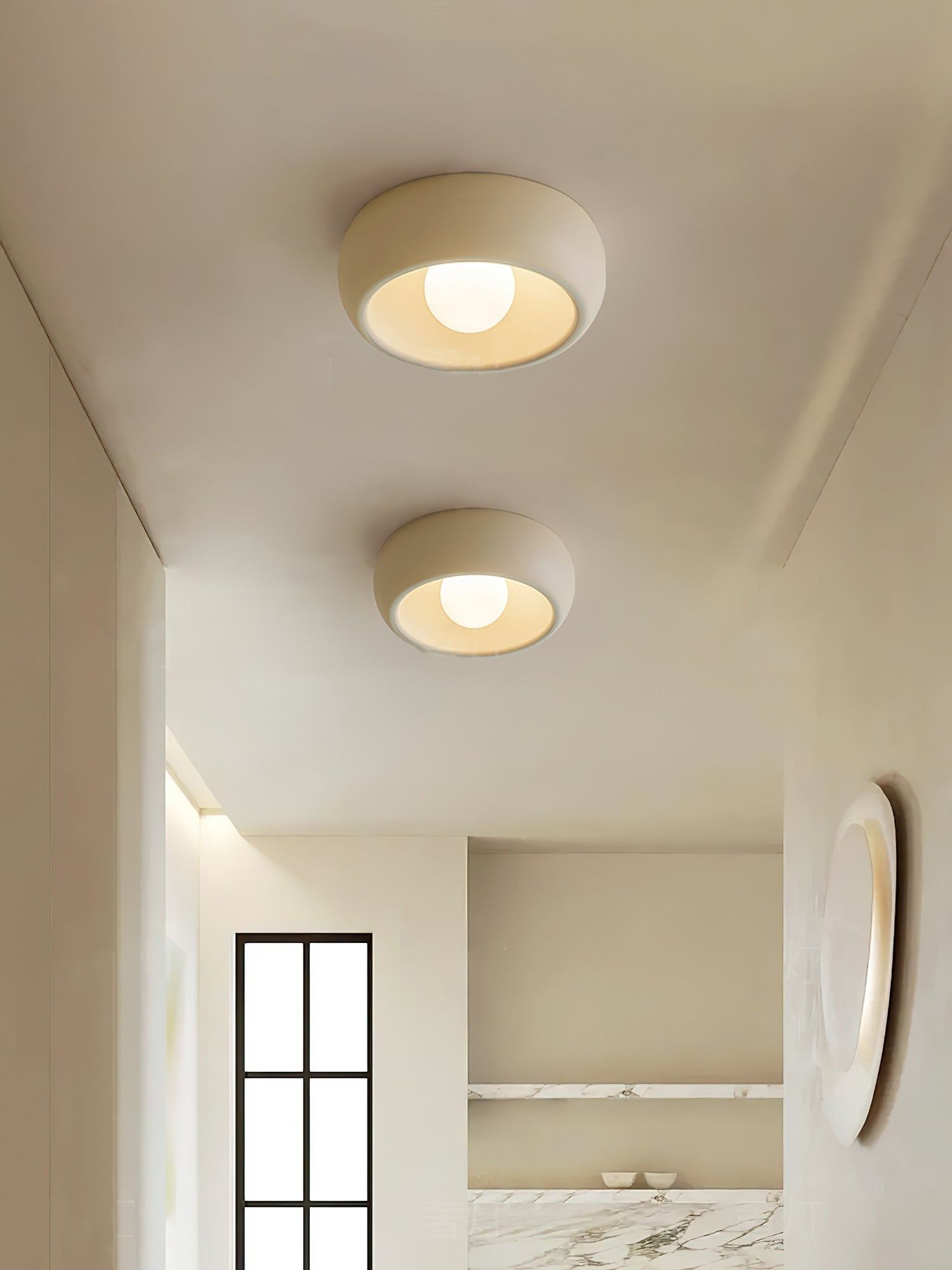 Louis Modern Minimalist Round Glass Ceiling Light - Letslighting