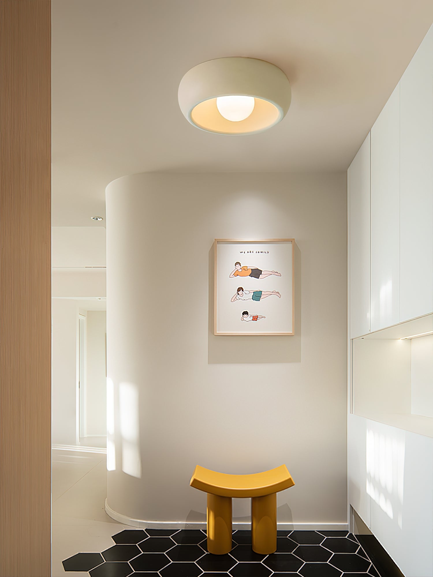 Louis Modern Minimalist Round Glass Ceiling Light - Letslighting